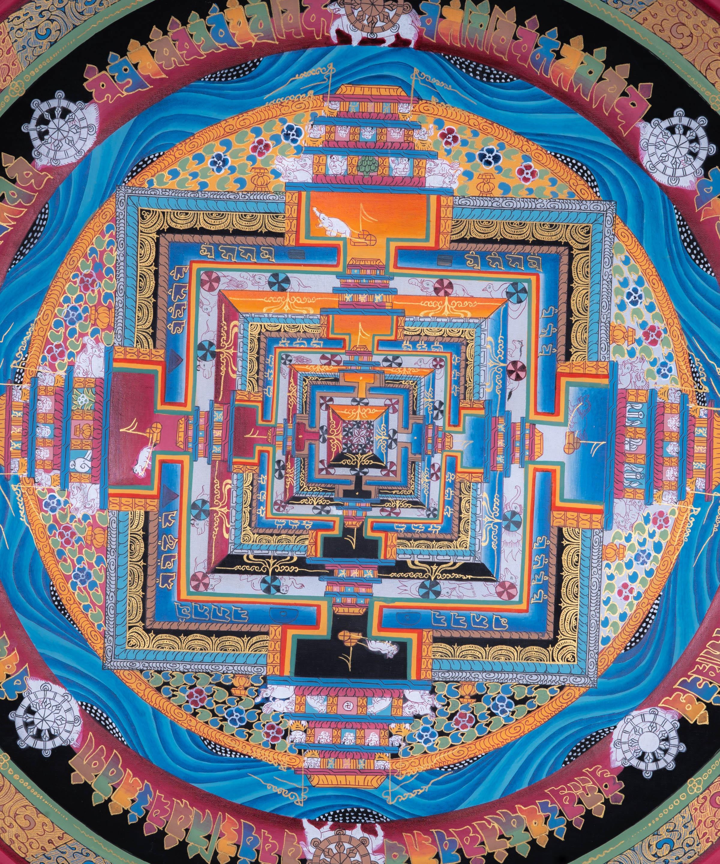 Kalachakra Mandala Thangka Painting - Himalayas Shop