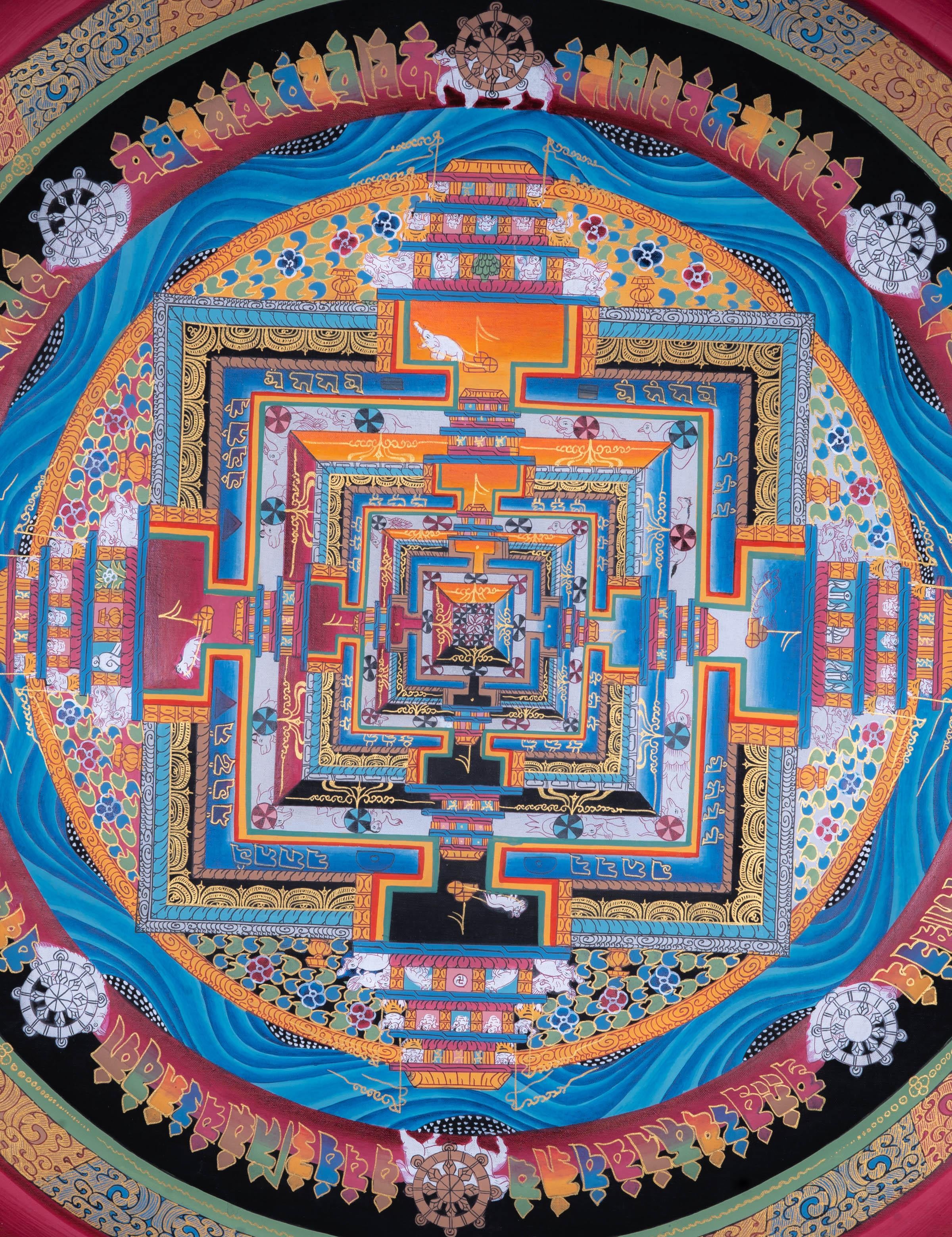 Kalachakra Mandala Thangka Painting - Himalayas Shop