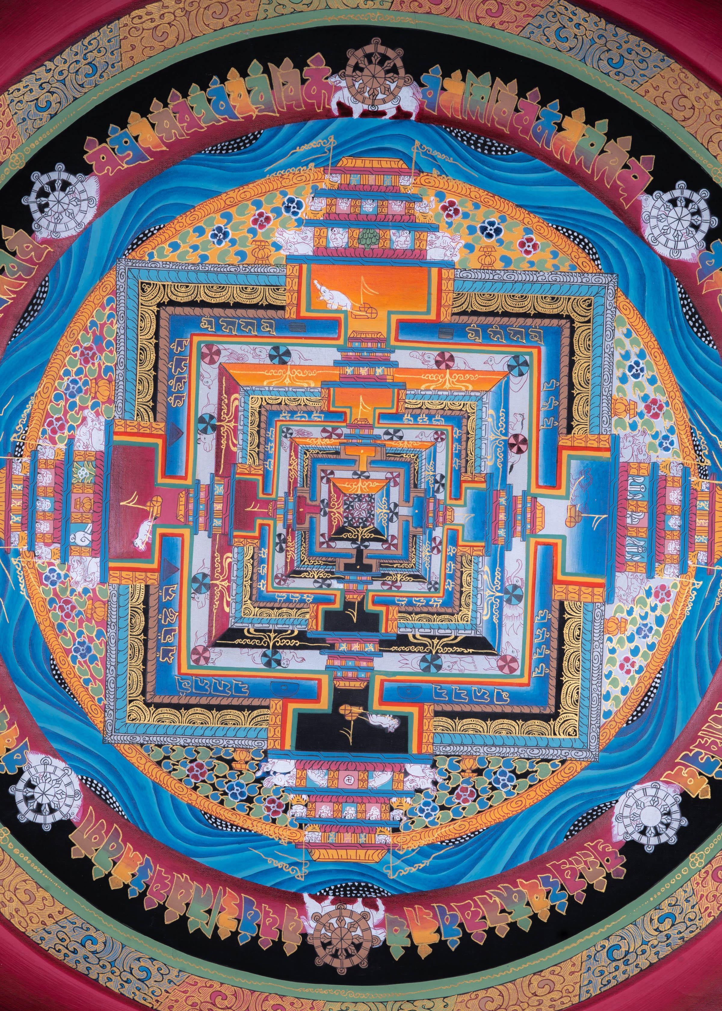 Kalachakra Mandala Thangka Painting - Himalayas Shop