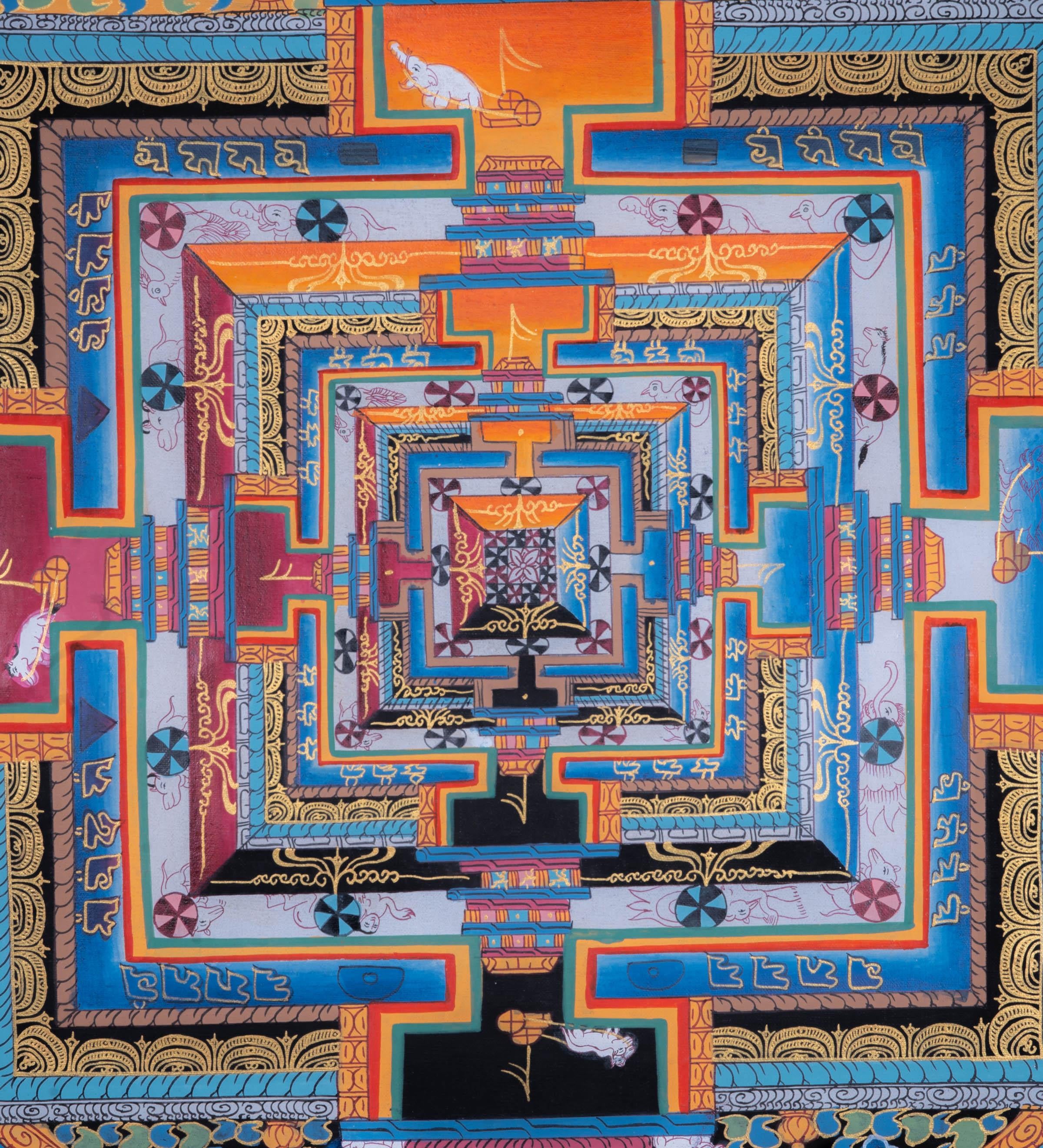 Kalachakra Mandala Thangka Painting - Himalayas Shop