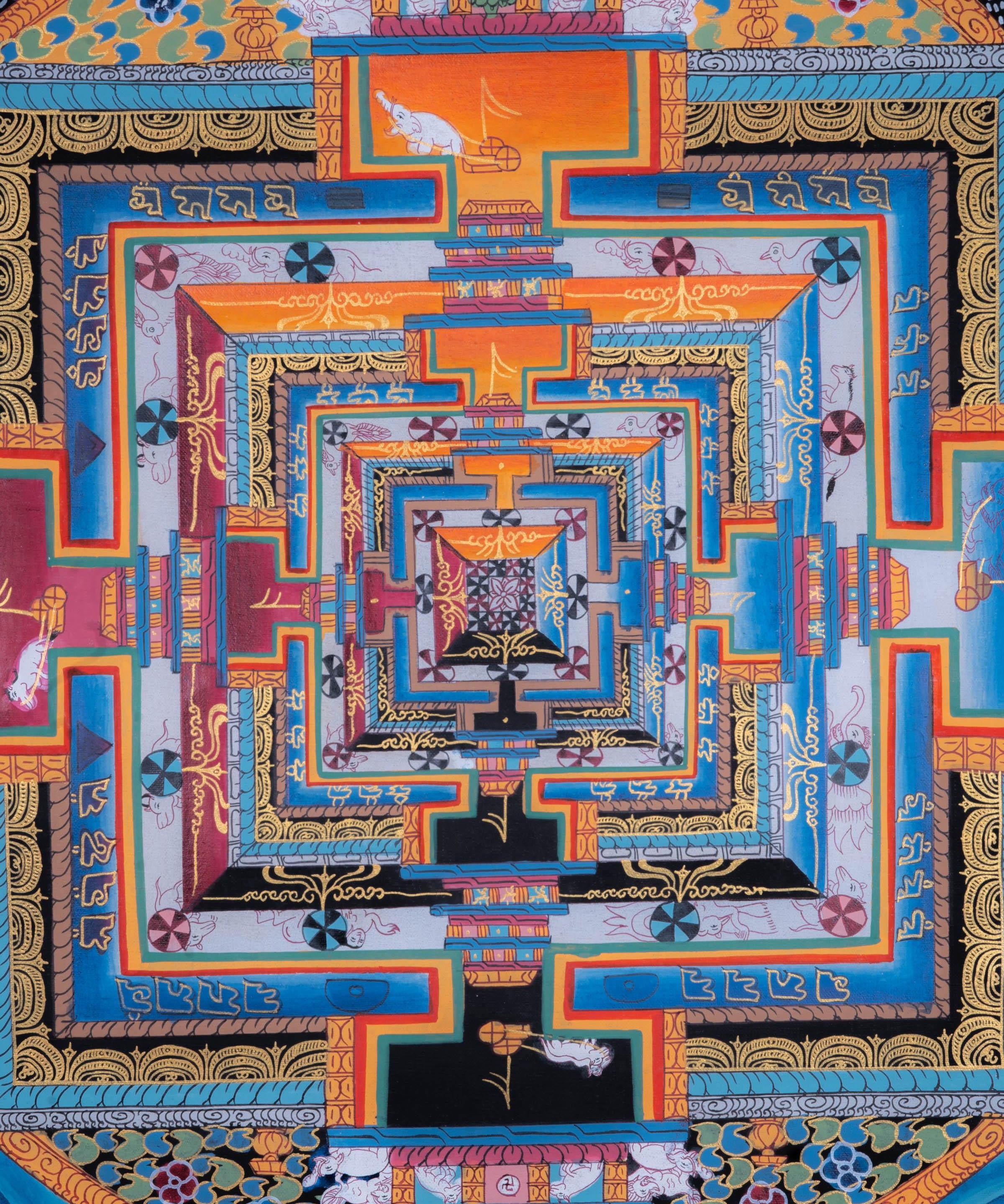 Kalachakra Mandala Thangka Painting - Himalayas Shop
