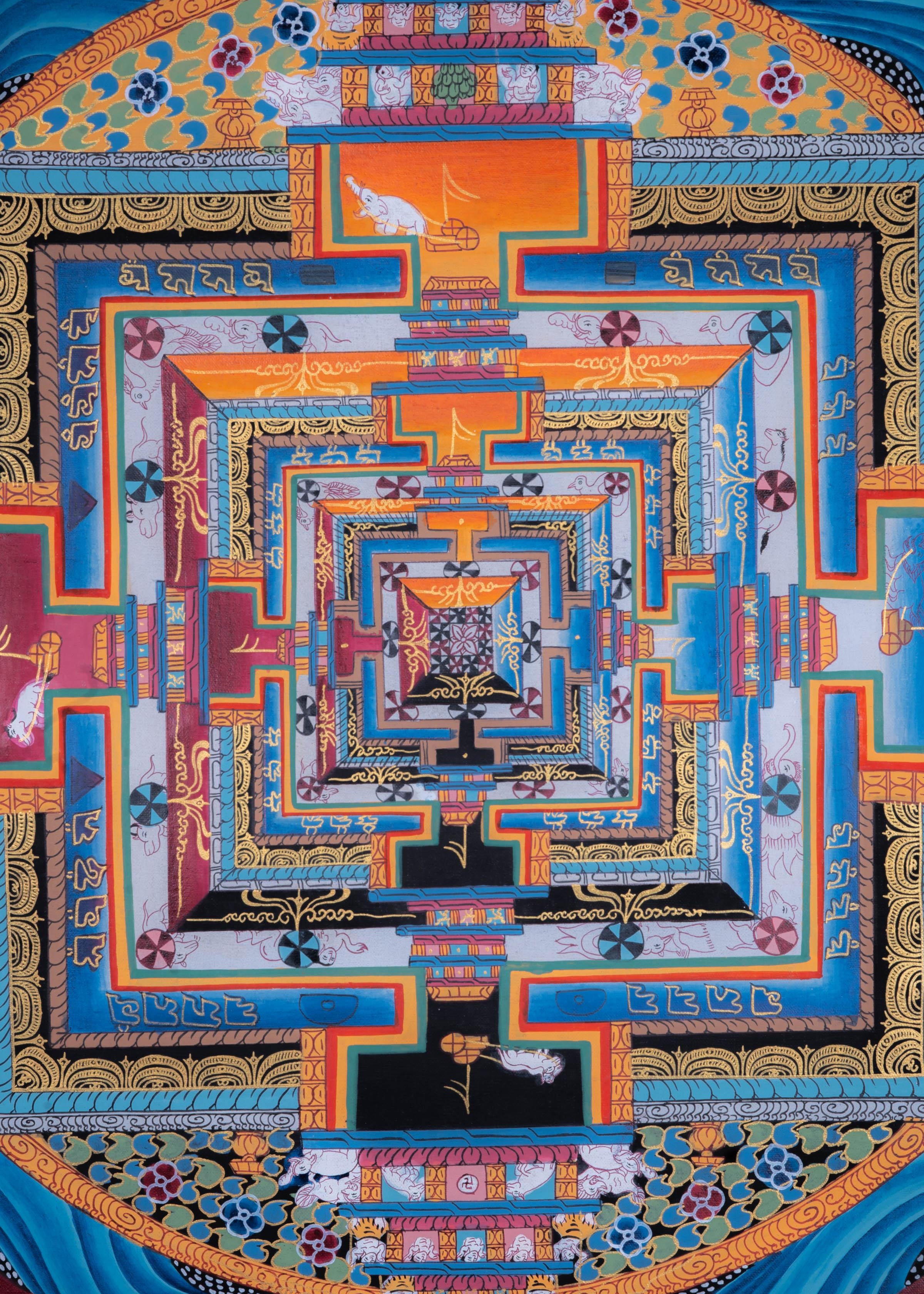 Kalachakra Mandala Thangka Painting - Himalayas Shop