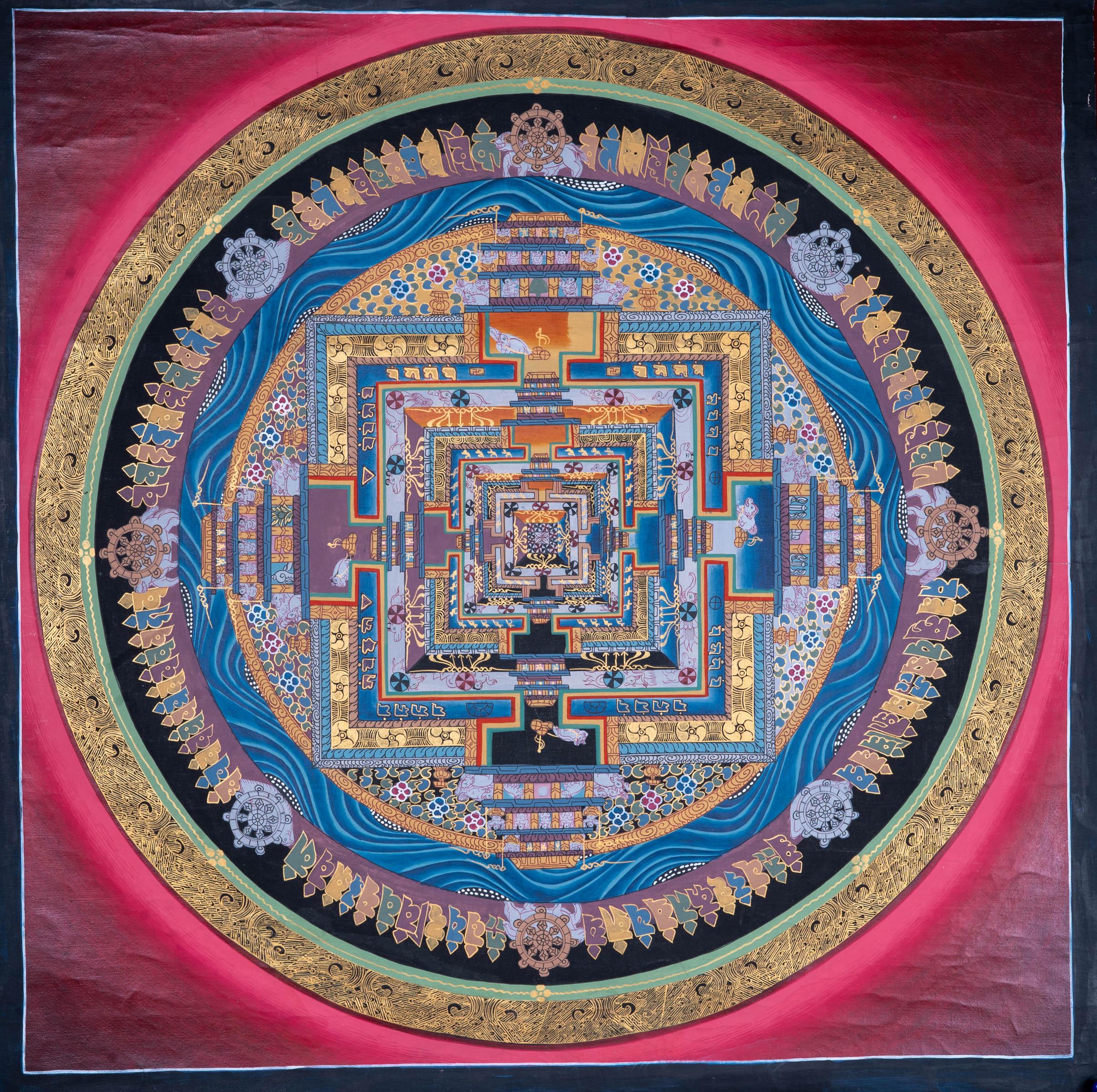 Beautiful Wall Hanging Mandala Decoration from Himalayas - Himalayas Shop