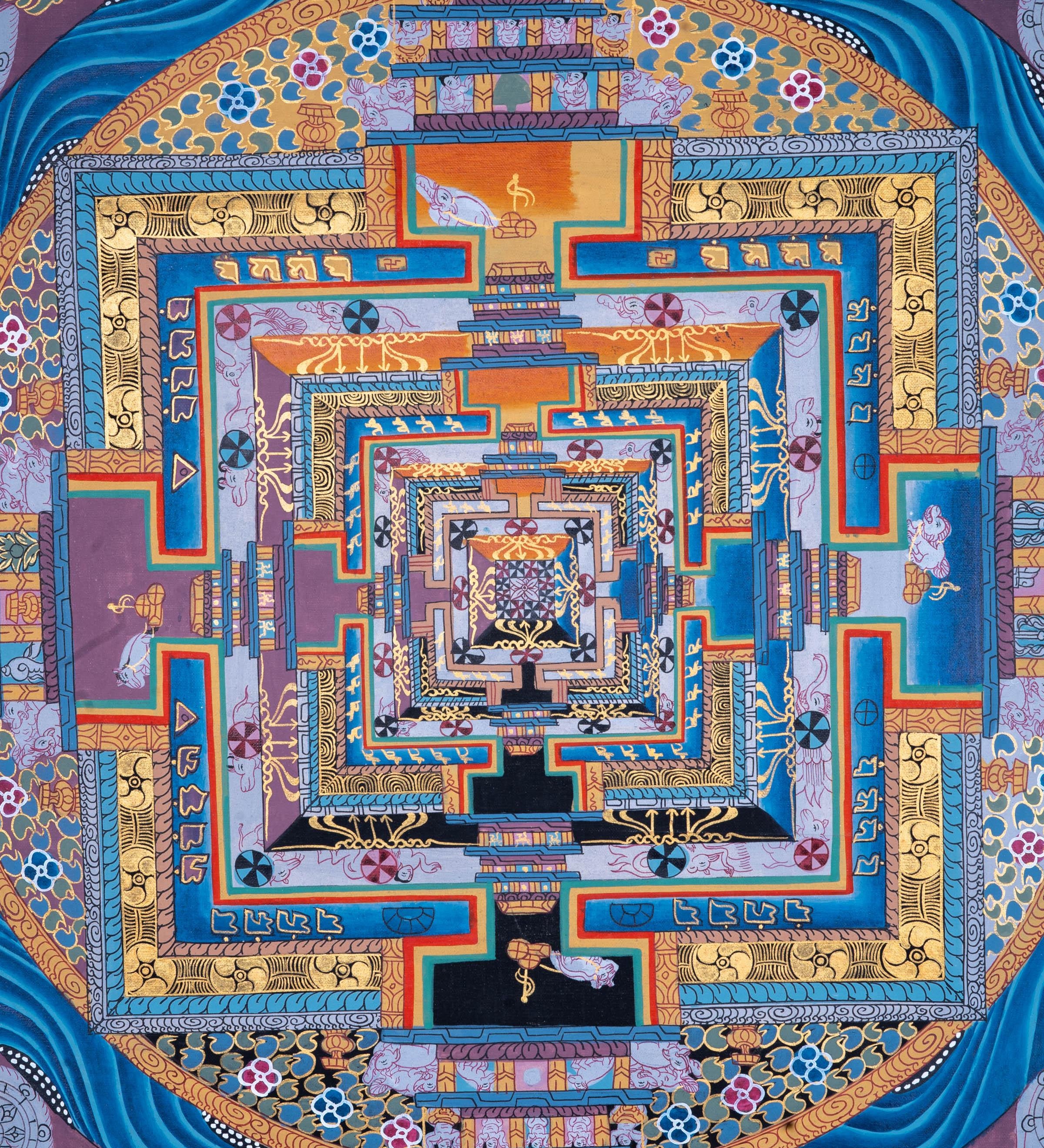 Beautiful Wall Hanging Mandala Decoration from Himalayas - Himalayas Shop