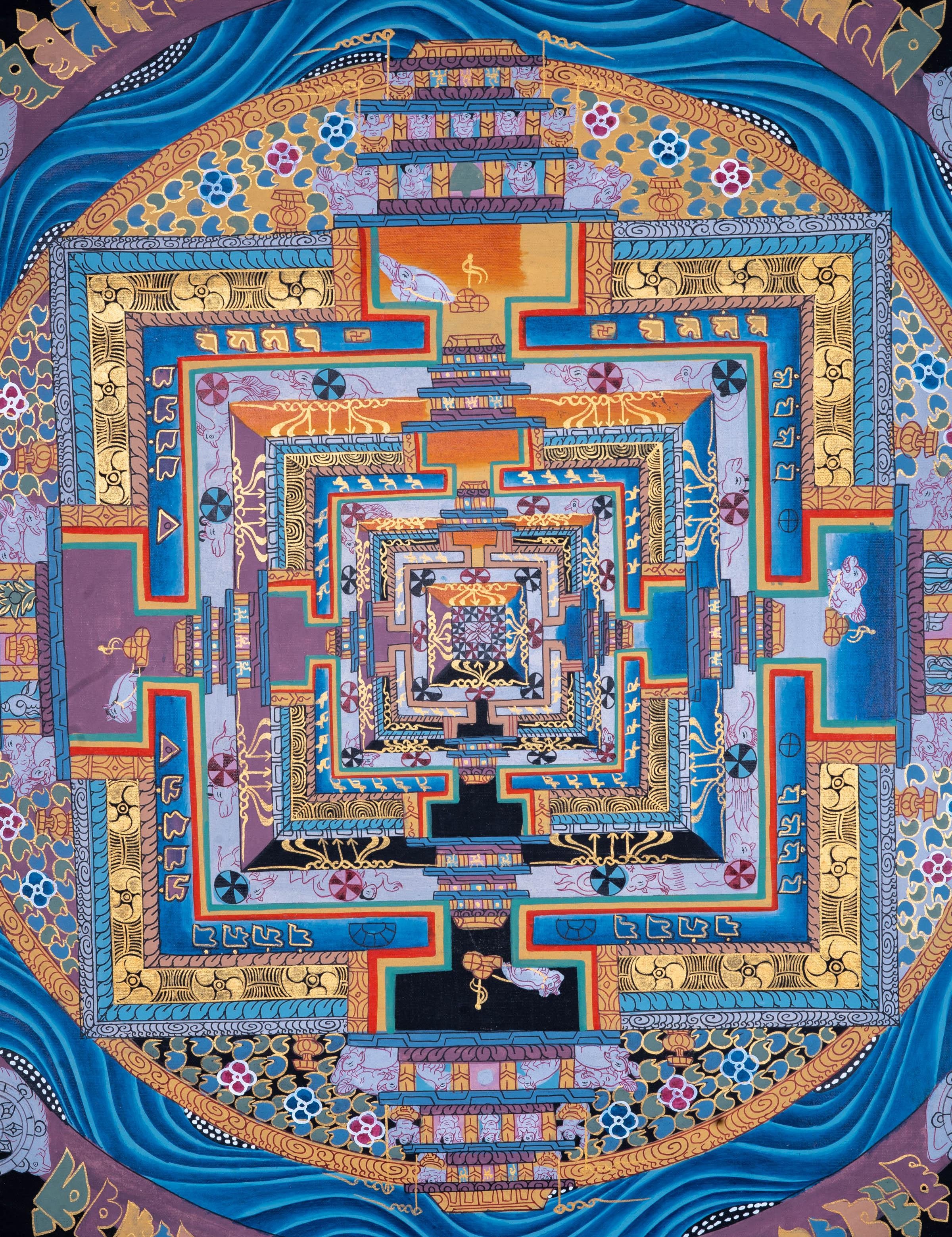 Beautiful Wall Hanging Mandala Decoration from Himalayas - Himalayas Shop