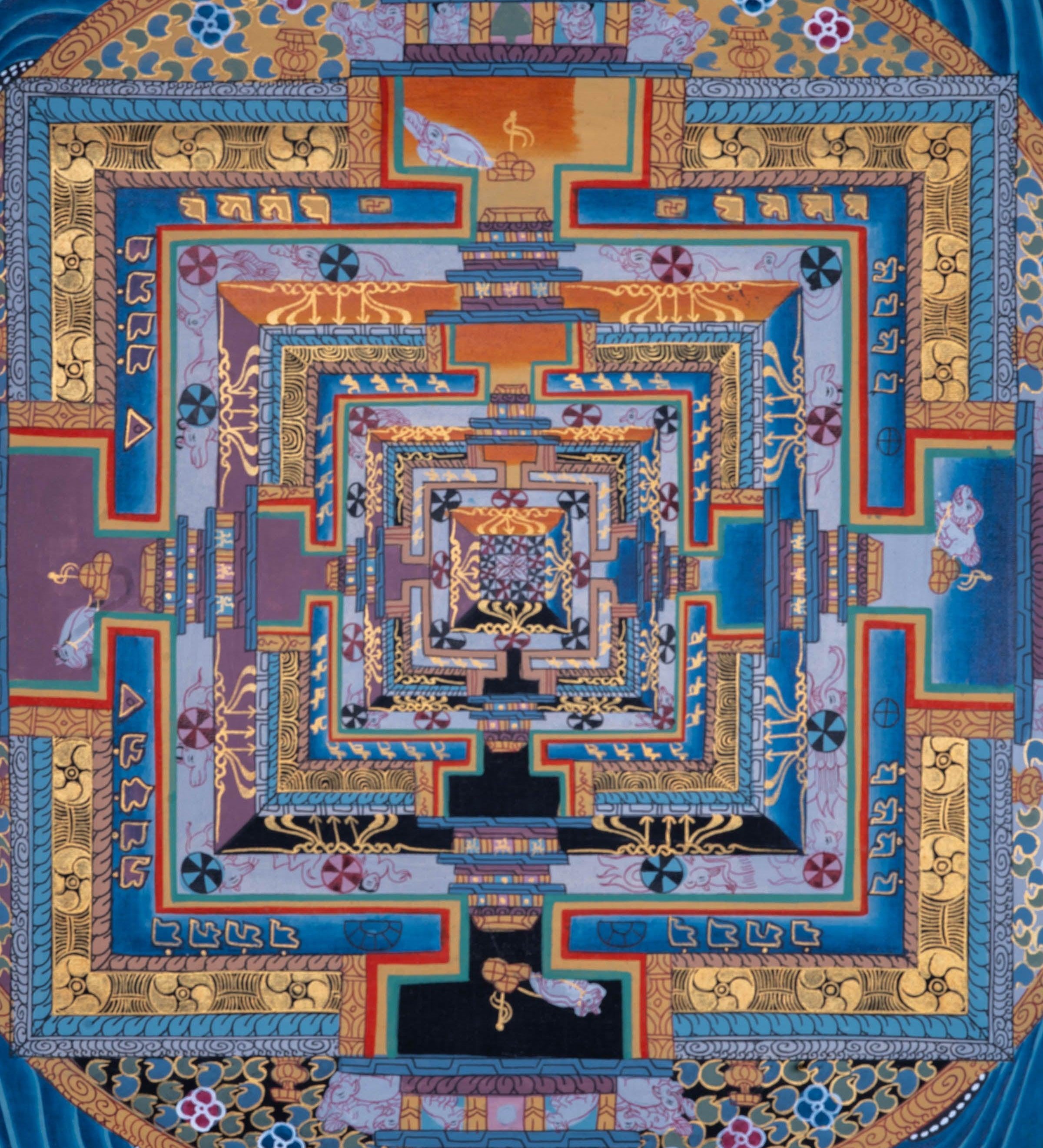 Beautiful Wall Hanging Mandala Decoration from Himalayas - Himalayas Shop