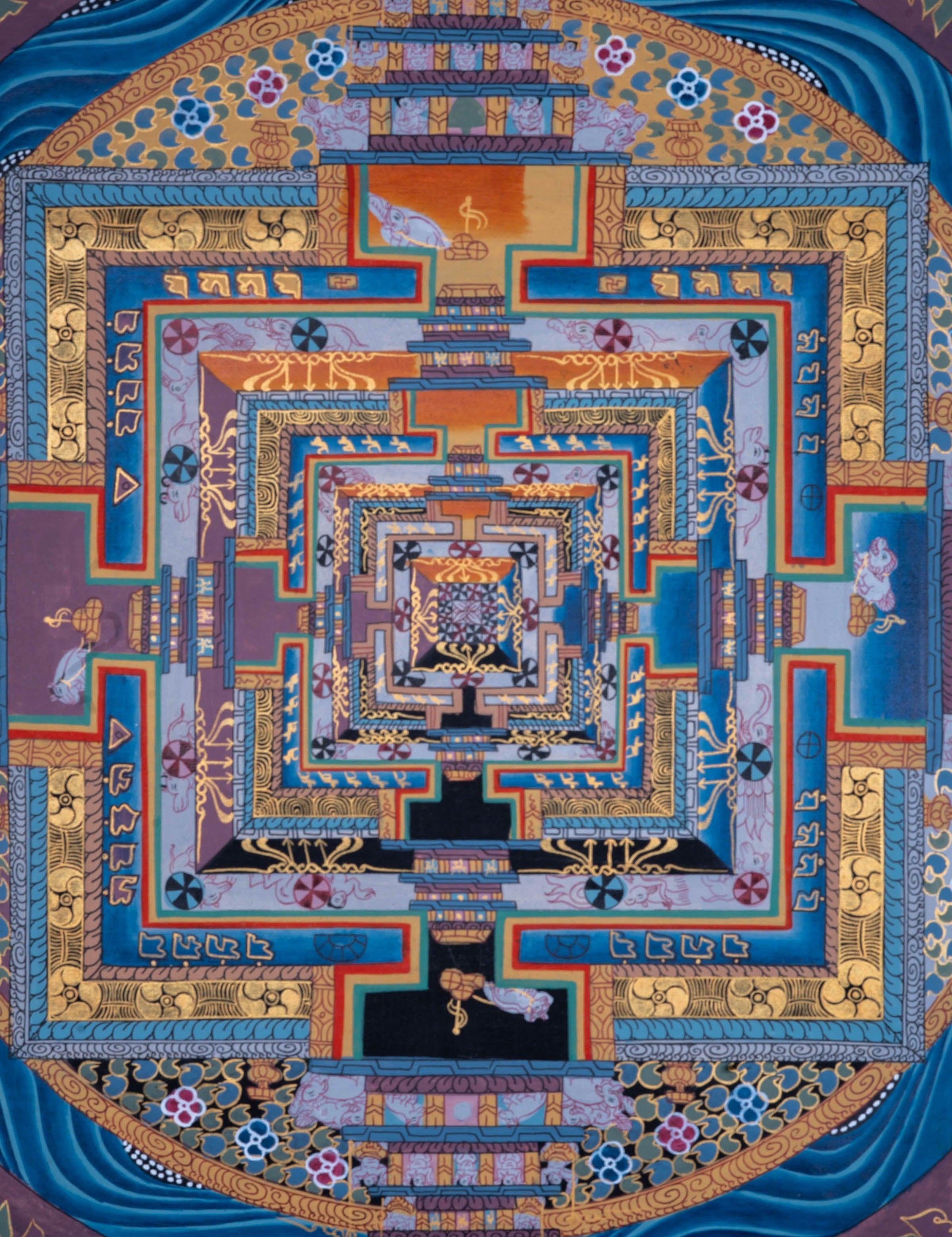 Beautiful Wall Hanging Mandala Decoration from Himalayas - Himalayas Shop