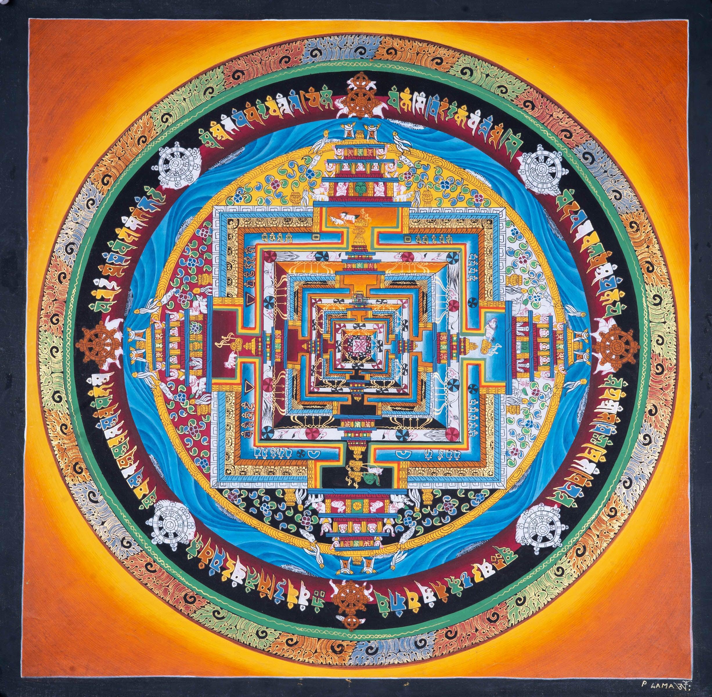 Mandala Wall Hanging | Kalachakra Mandala - Himalayas Shop