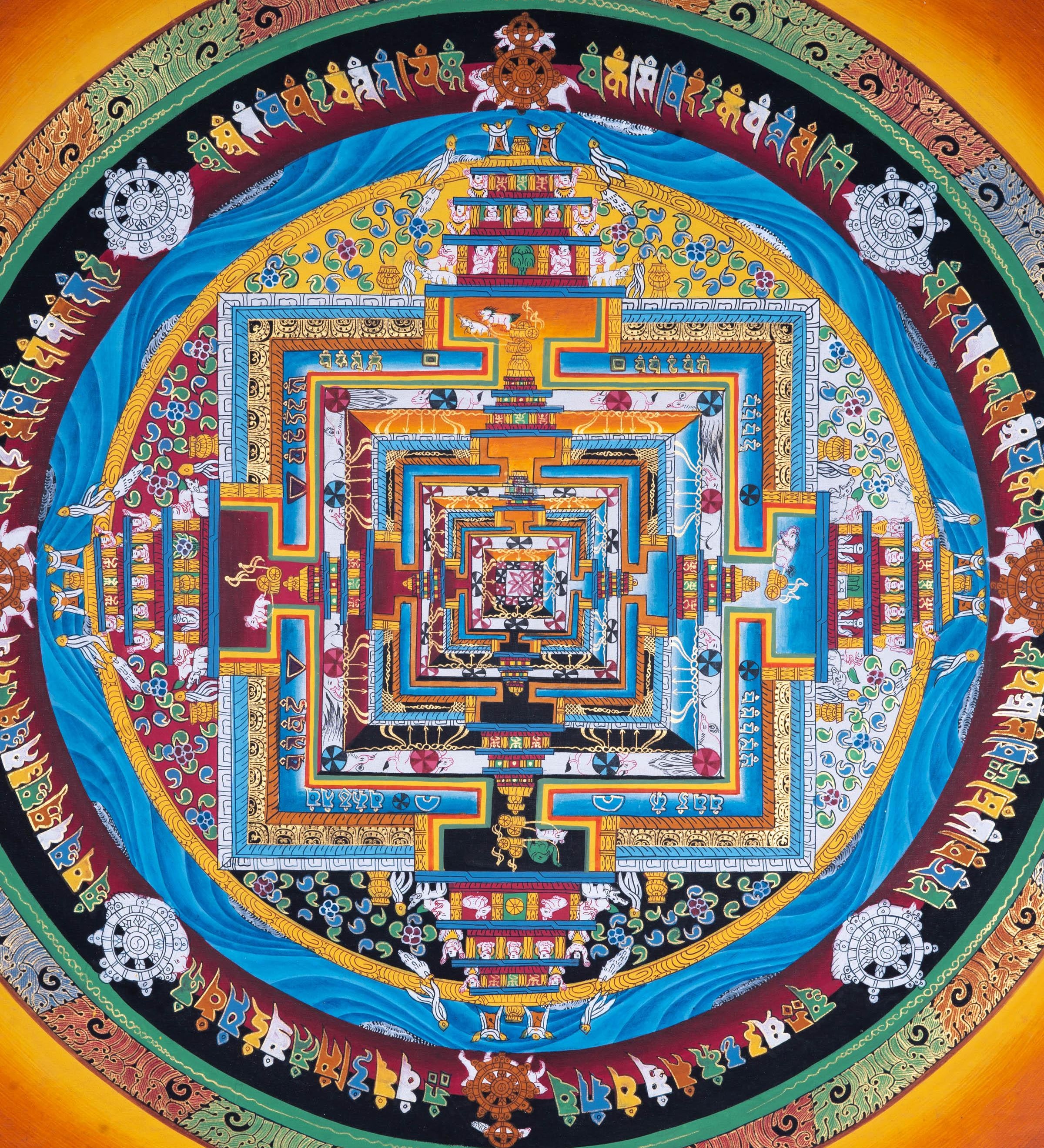Mandala Wall Hanging | Kalachakra Mandala - Himalayas Shop