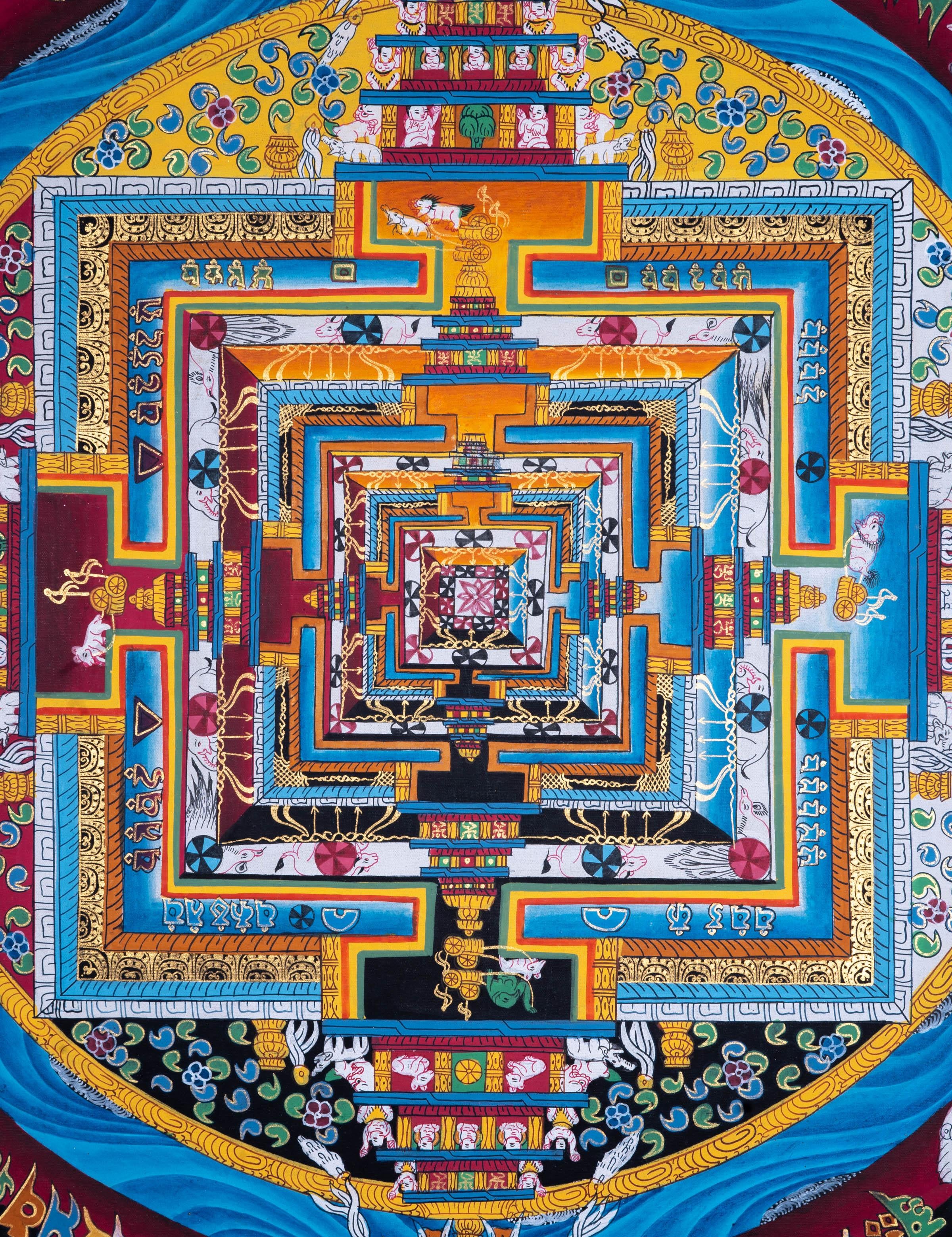 Mandala Wall Hanging | Kalachakra Mandala - Himalayas Shop