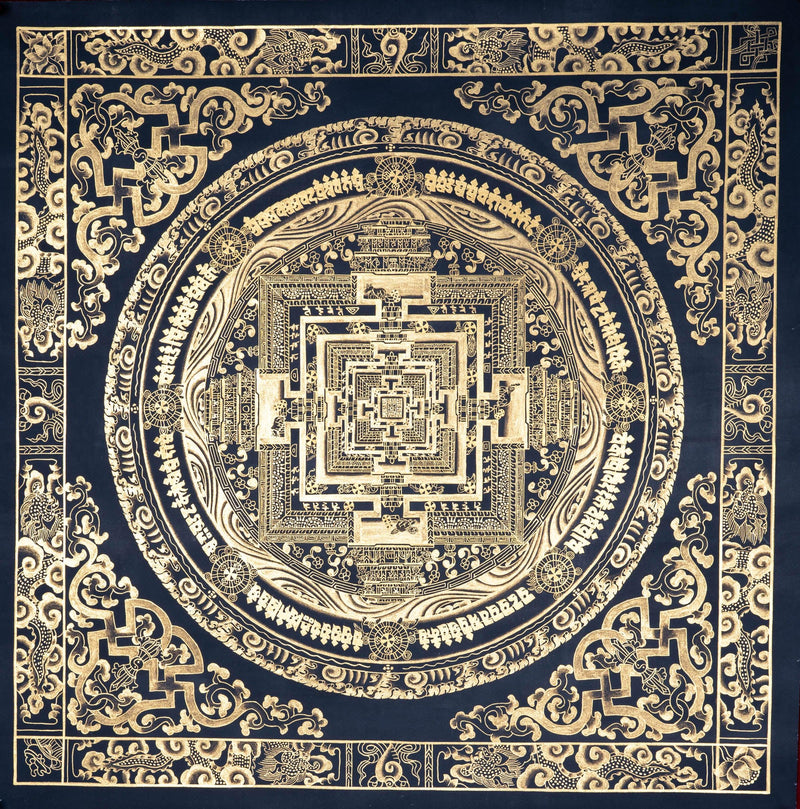 Kalchakra Mandala-High Quality Thangka - Himalayas Shop
