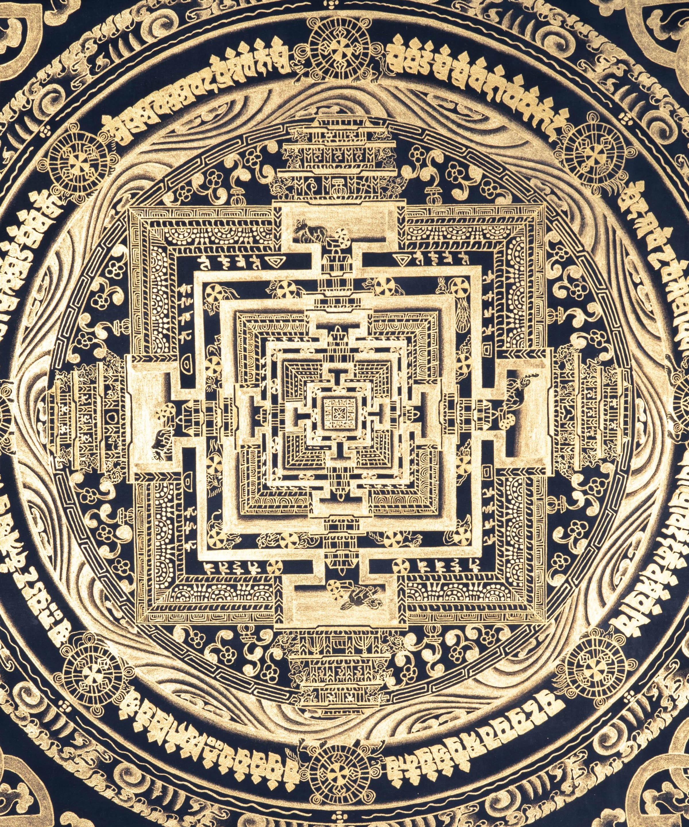 Kalchakra Mandala-High Quality Thangka - Himalayas Shop