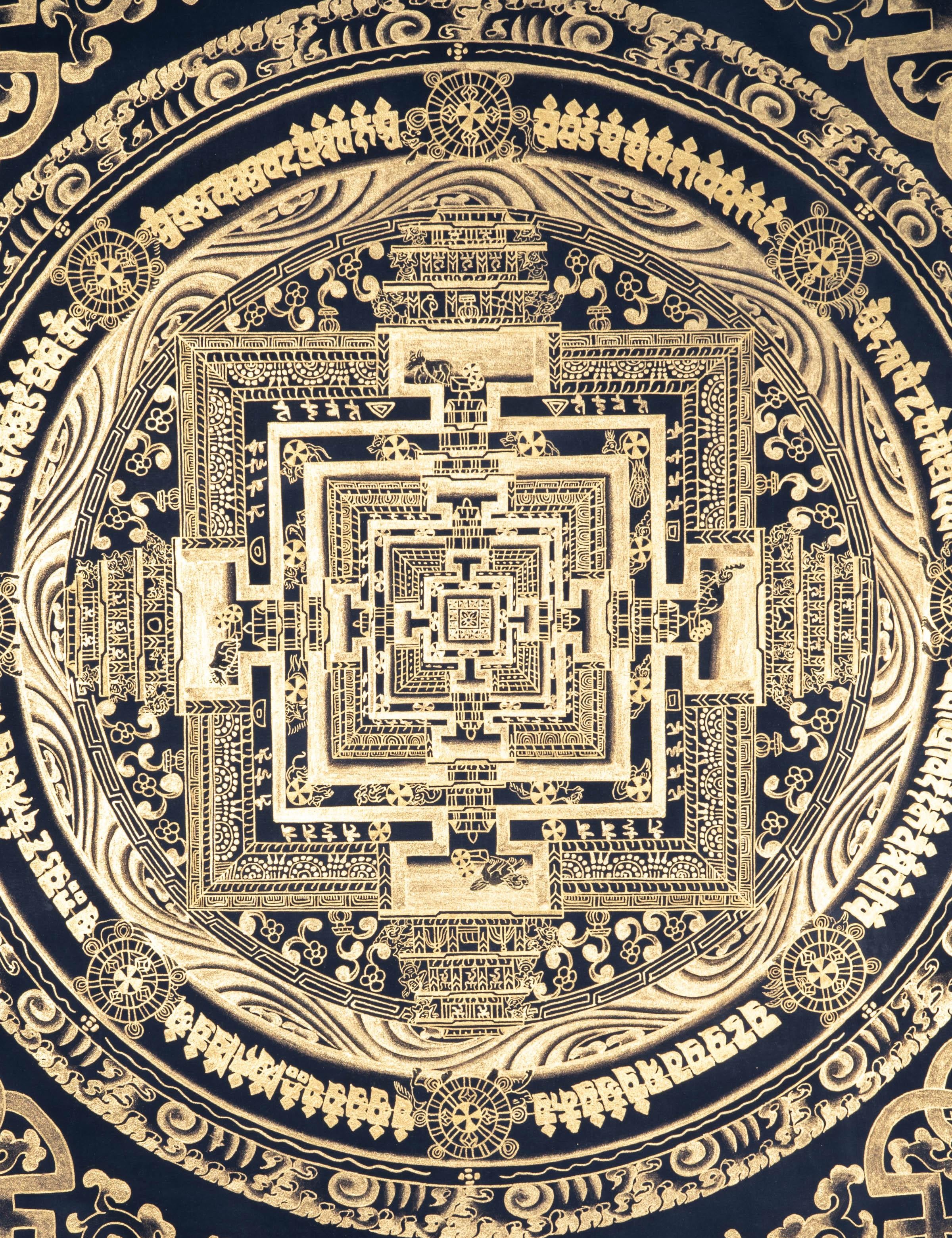 Kalchakra Mandala-High Quality Thangka - Himalayas Shop