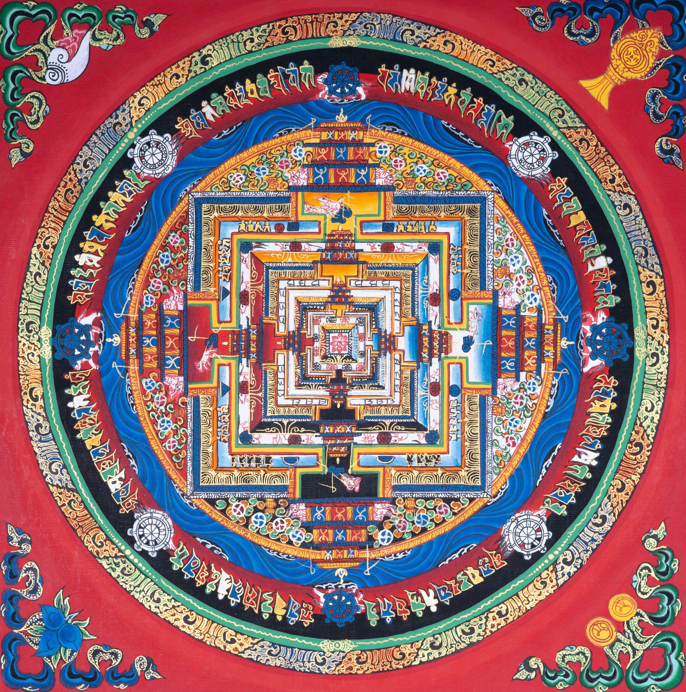 Mandala Wall Hanging Tibetan art | Kalachakra Mandala - Himalayas Shop