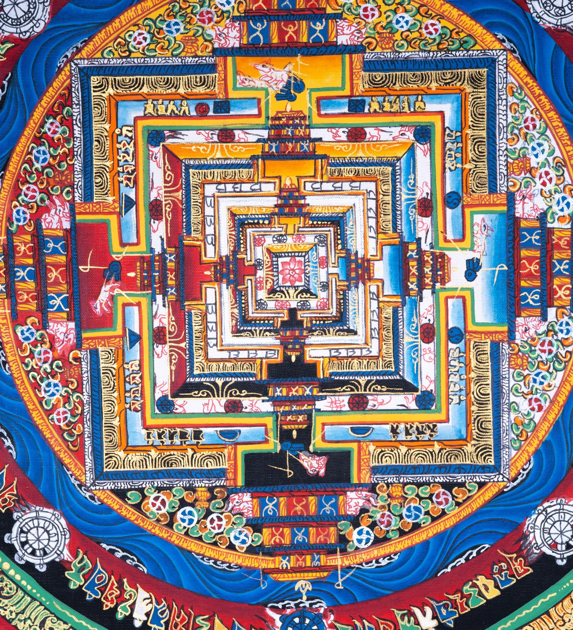Mandala Wall Hanging Tibetan art | Kalachakra Mandala - Himalayas Shop