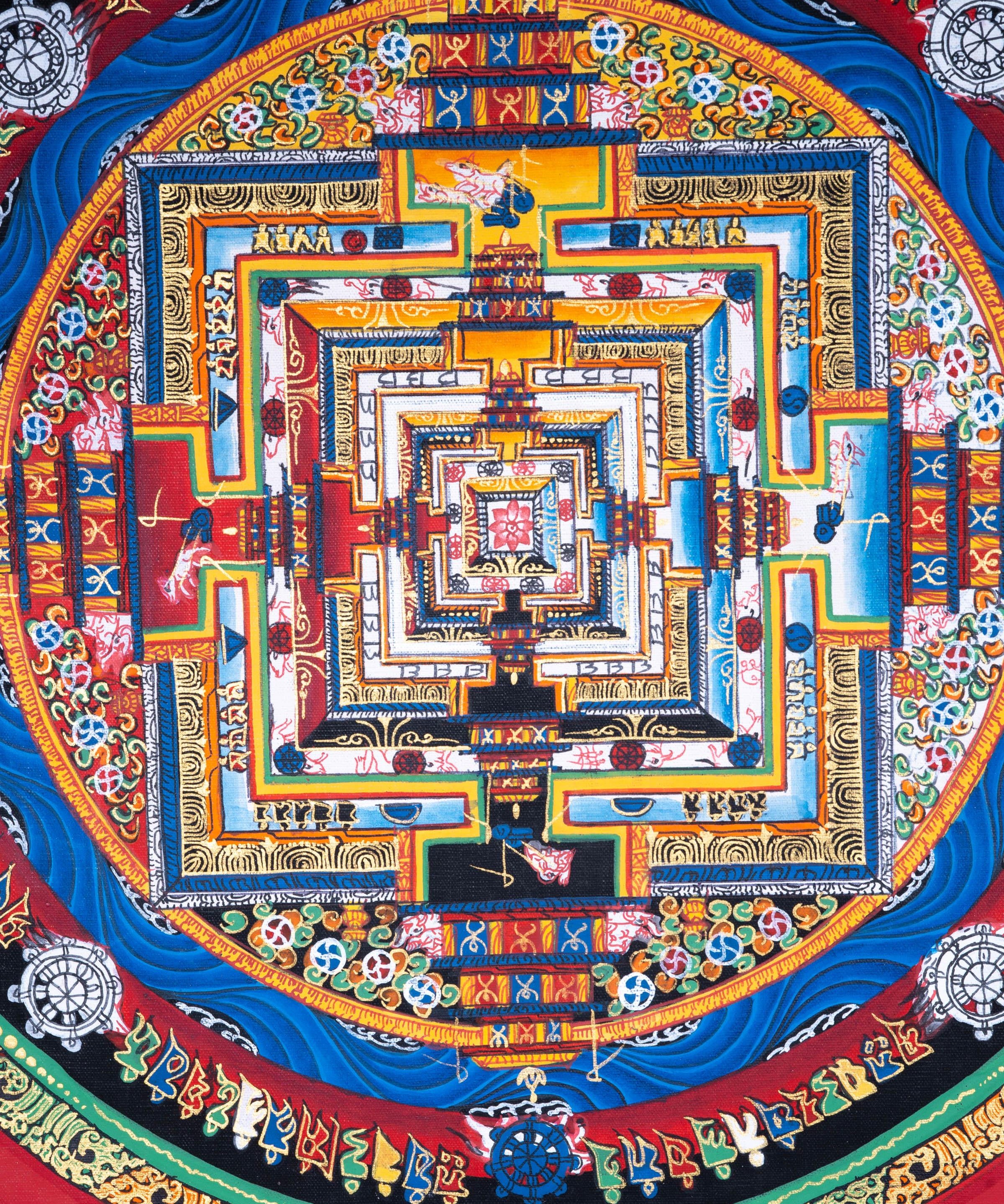Mandala Wall Hanging Tibetan art | Kalachakra Mandala - Himalayas Shop
