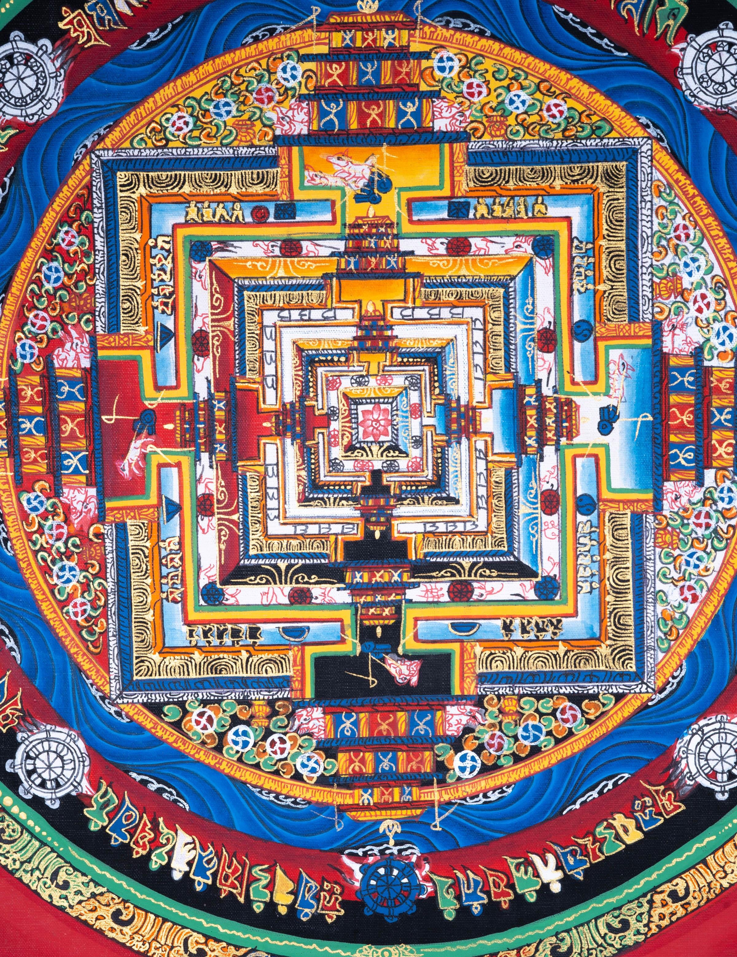 Mandala Wall Hanging Tibetan art | Kalachakra Mandala - Himalayas Shop