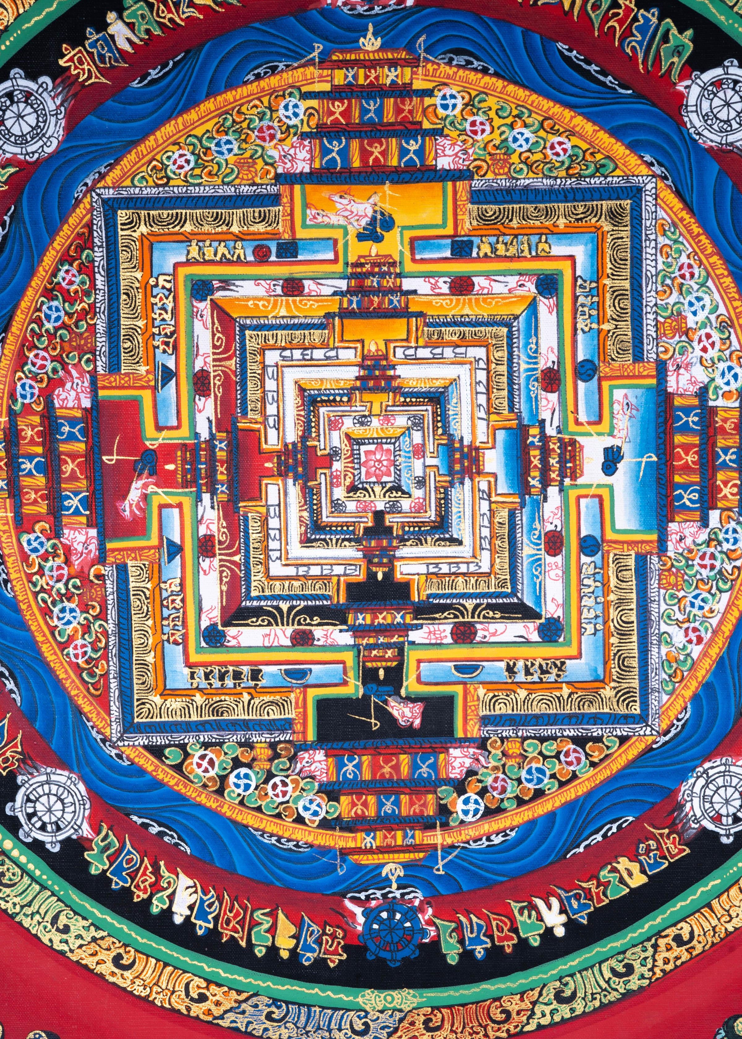 Mandala Wall Hanging Tibetan art | Kalachakra Mandala - Himalayas Shop