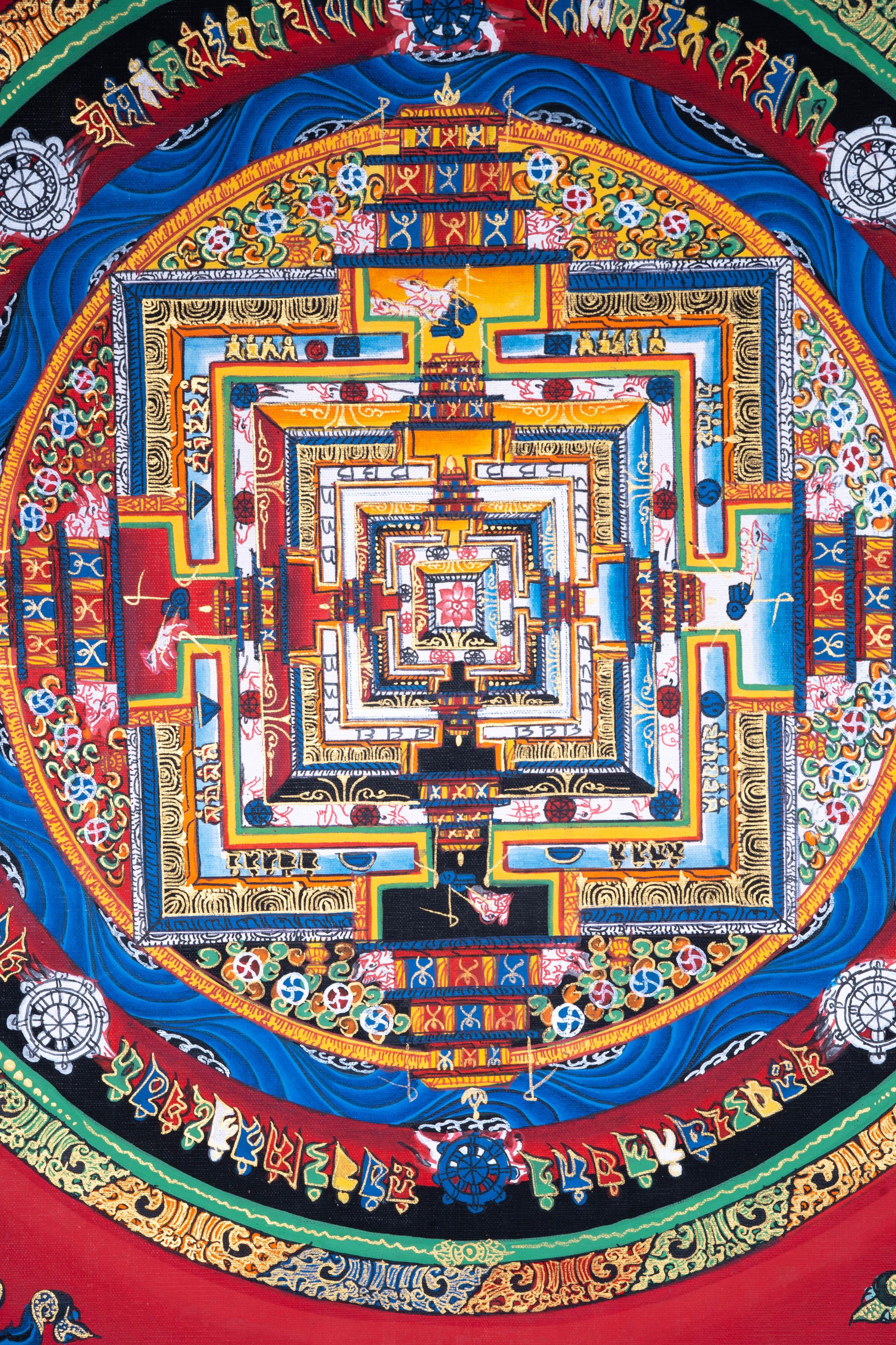 Mandala Wall Hanging Tibetan art | Kalachakra Mandala - Himalayas Shop