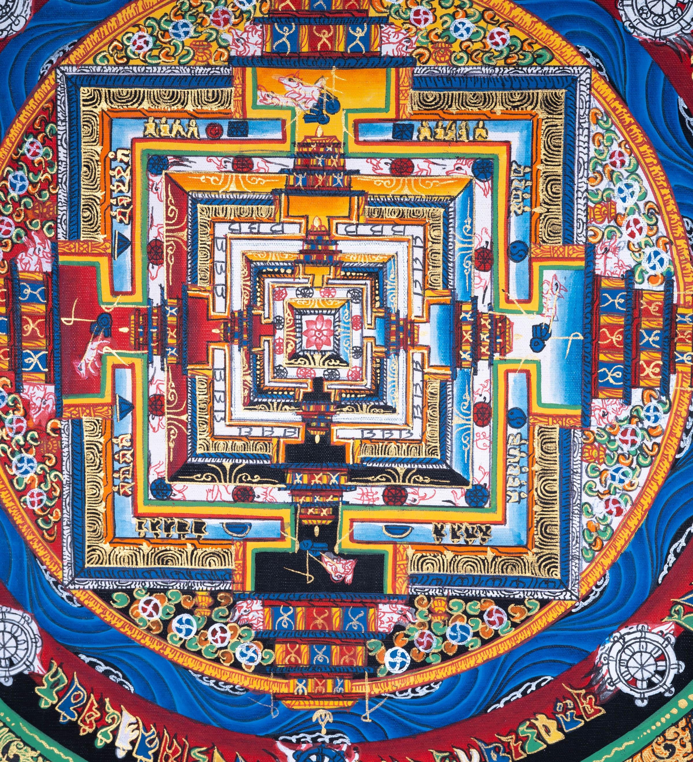 Mandala Wall Hanging Tibetan art | Kalachakra Mandala - Himalayas Shop