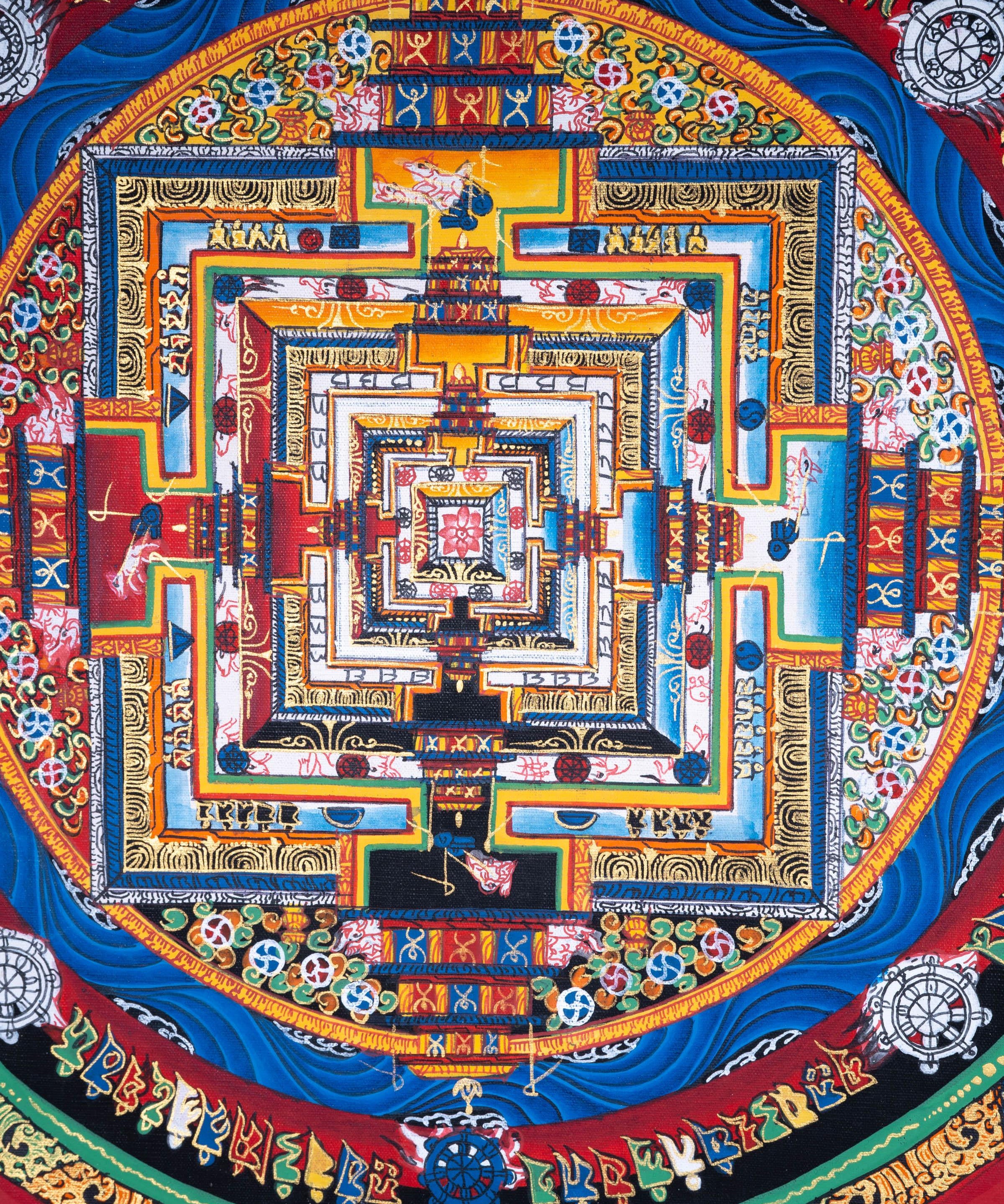 Mandala Wall Hanging Tibetan art | Kalachakra Mandala - Himalayas Shop