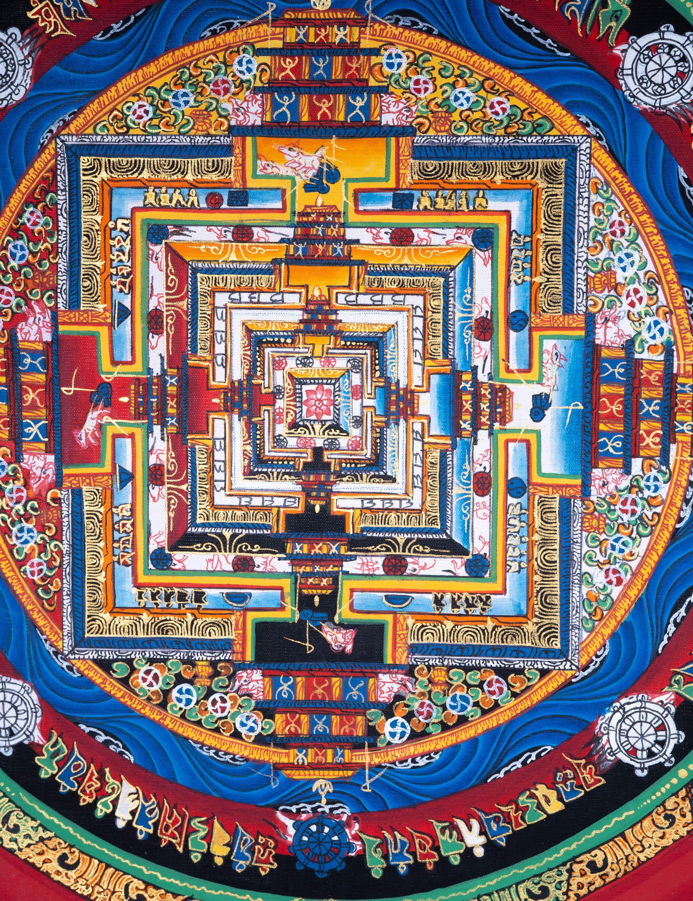 Mandala Wall Hanging Tibetan art | Kalachakra Mandala - Himalayas Shop