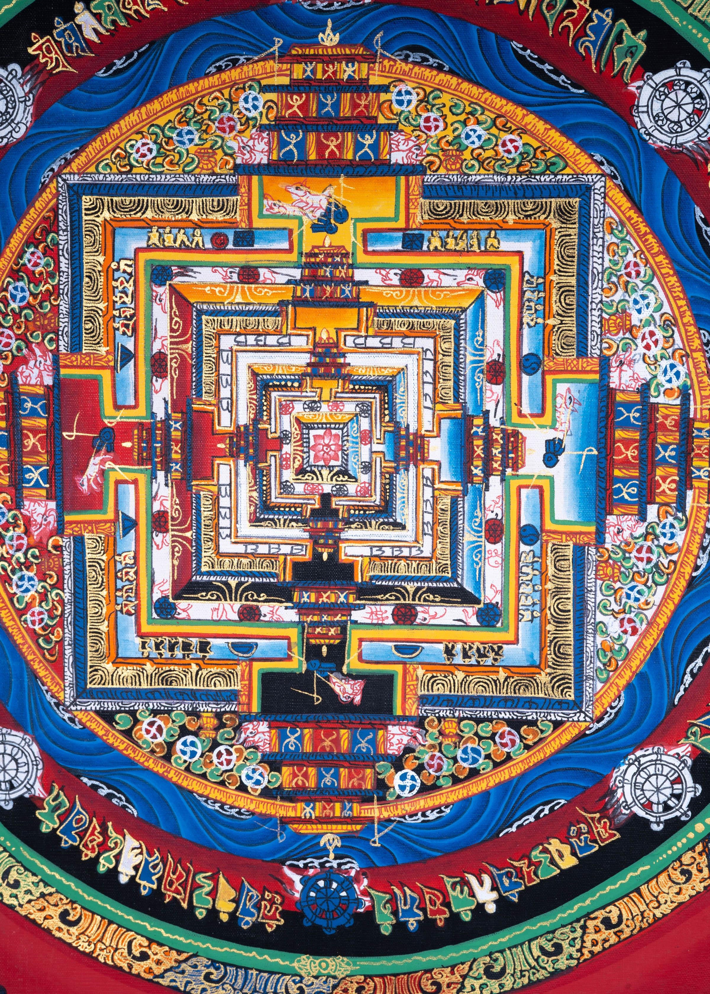 Mandala Wall Hanging Tibetan art | Kalachakra Mandala - Himalayas Shop