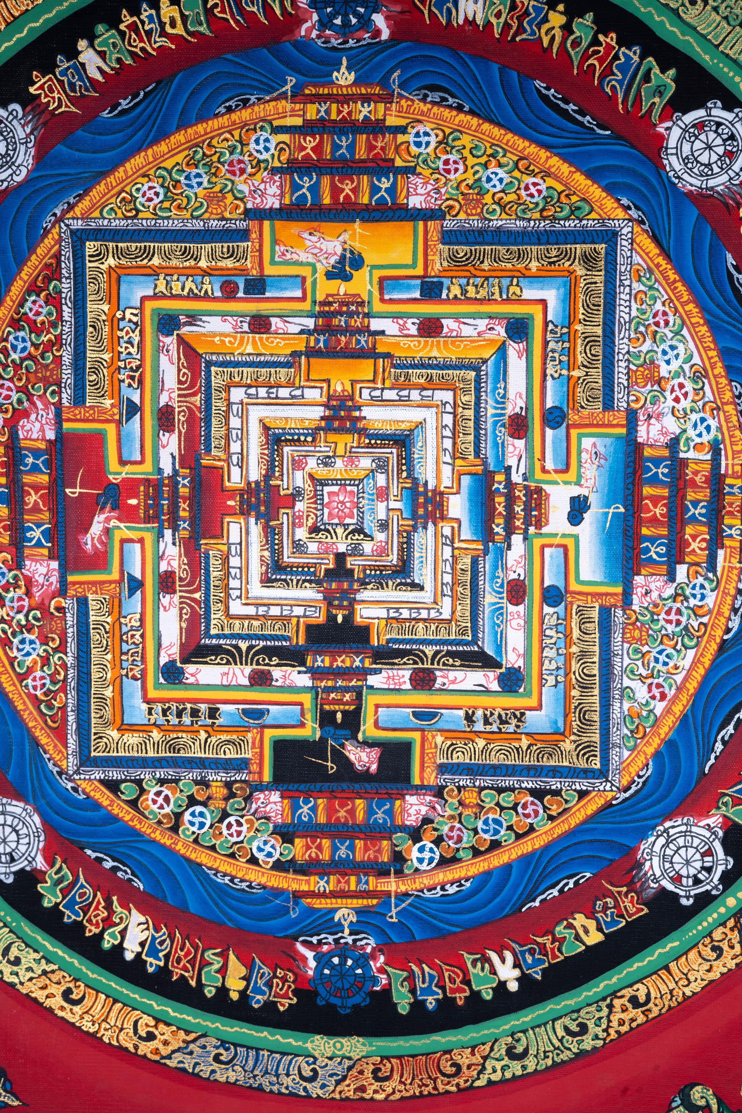 Mandala Wall Hanging Tibetan art | Kalachakra Mandala - Himalayas Shop