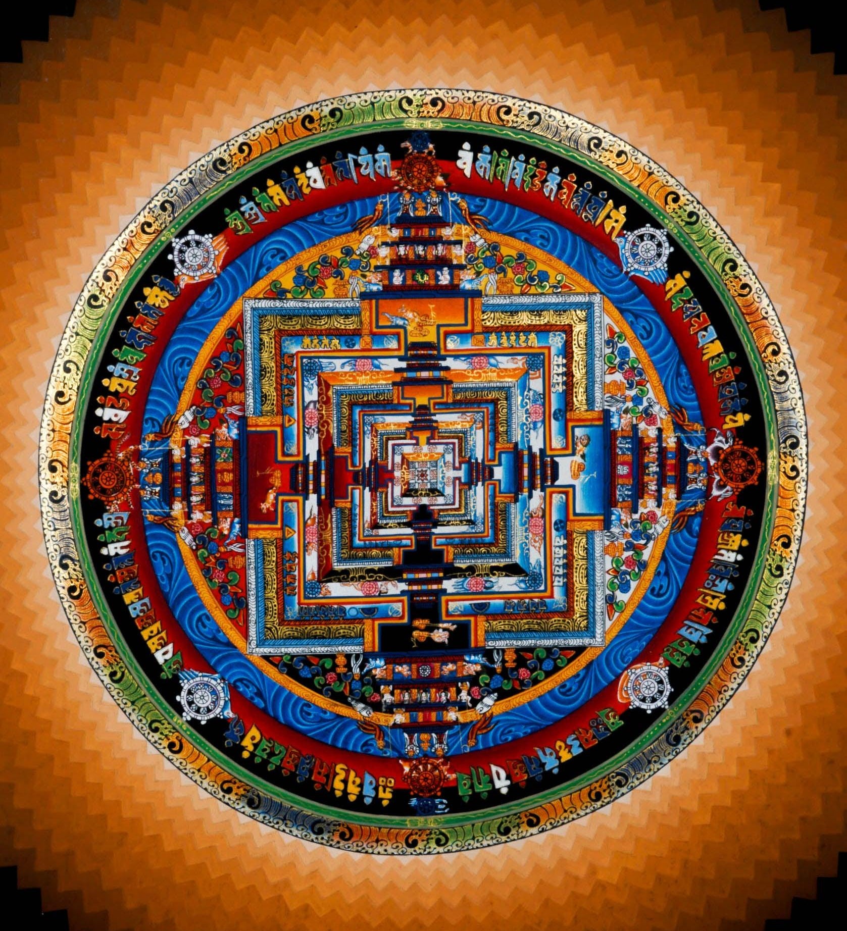 Peru Background Kalachakra Mandala Art - Himalayas Shop