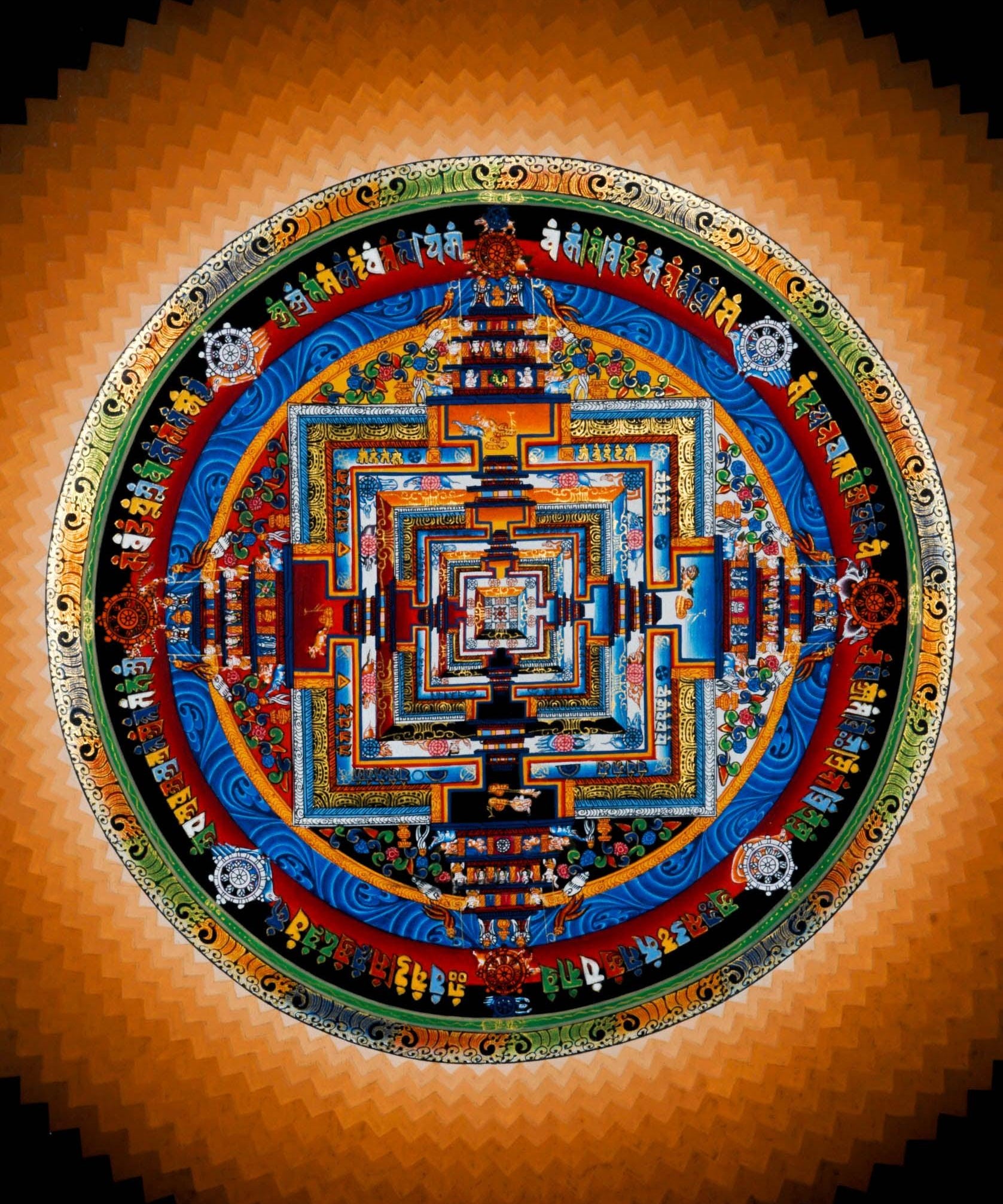 Peru Background Kalachakra Mandala Art - Himalayas Shop