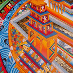 Kalchakra Mandala Thangka for spiritual practice- 3rd dimension Mandala thangka painting Nepal