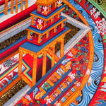 Kalchakra Mandala Thangka for spiritual practice- 3rd dimension Mandala thangka painting Nepal
