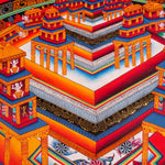 Kalchakra Mandala Thangka for spiritual practice- 3rd dimension Mandala thangka painting Nepal