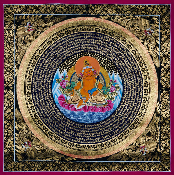 Kuber Mandala Thangka Painting - Best handpainted thangka painting - HimalayasShop