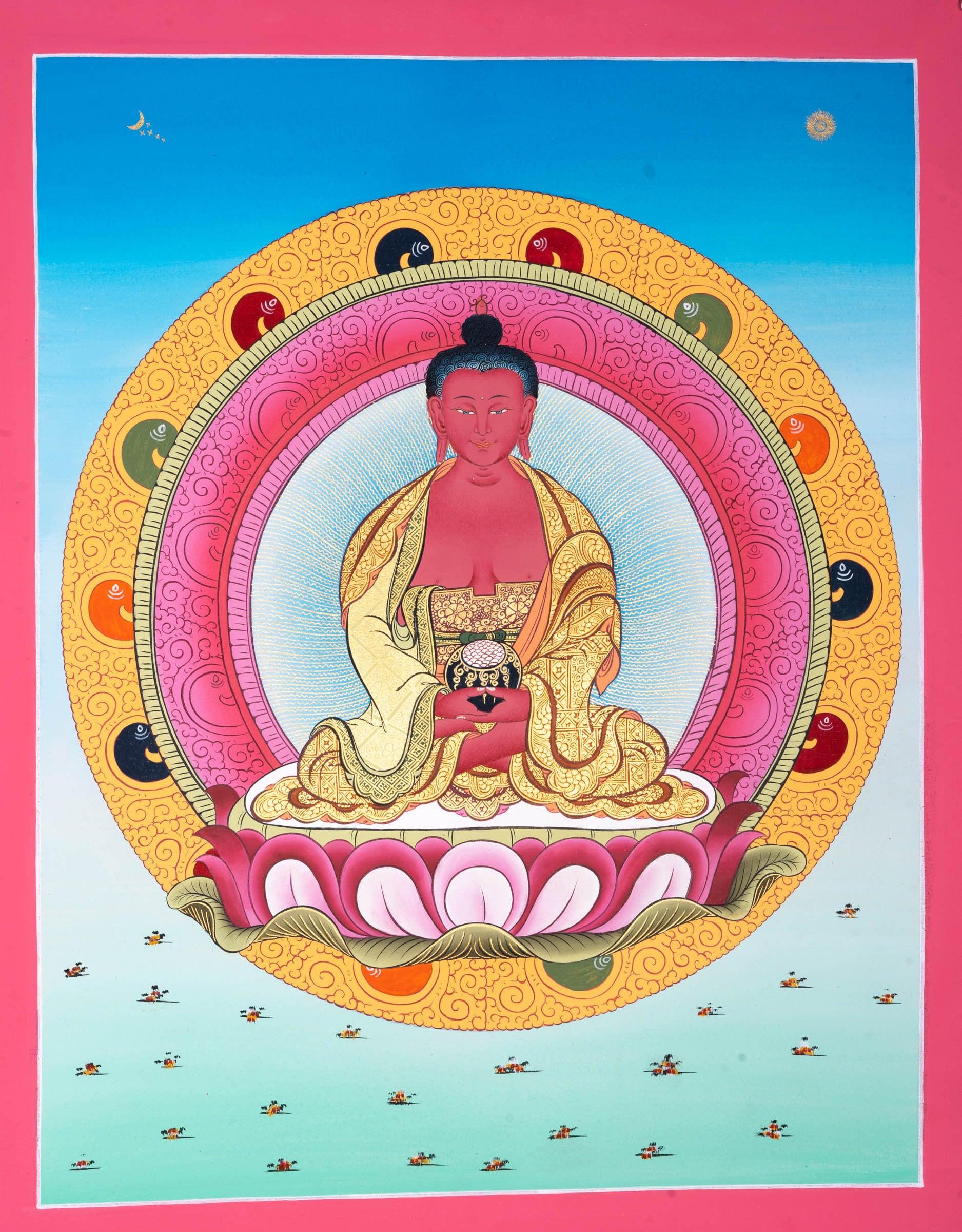 Amitabha Buddha Thangka Painting