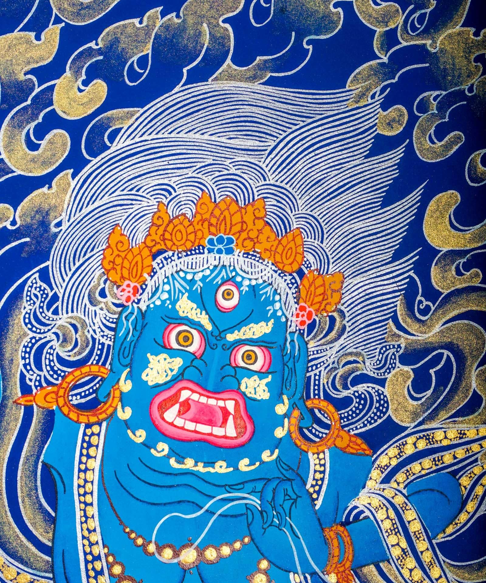 Vajra Pani Thangka Painting - Himalayas Shop