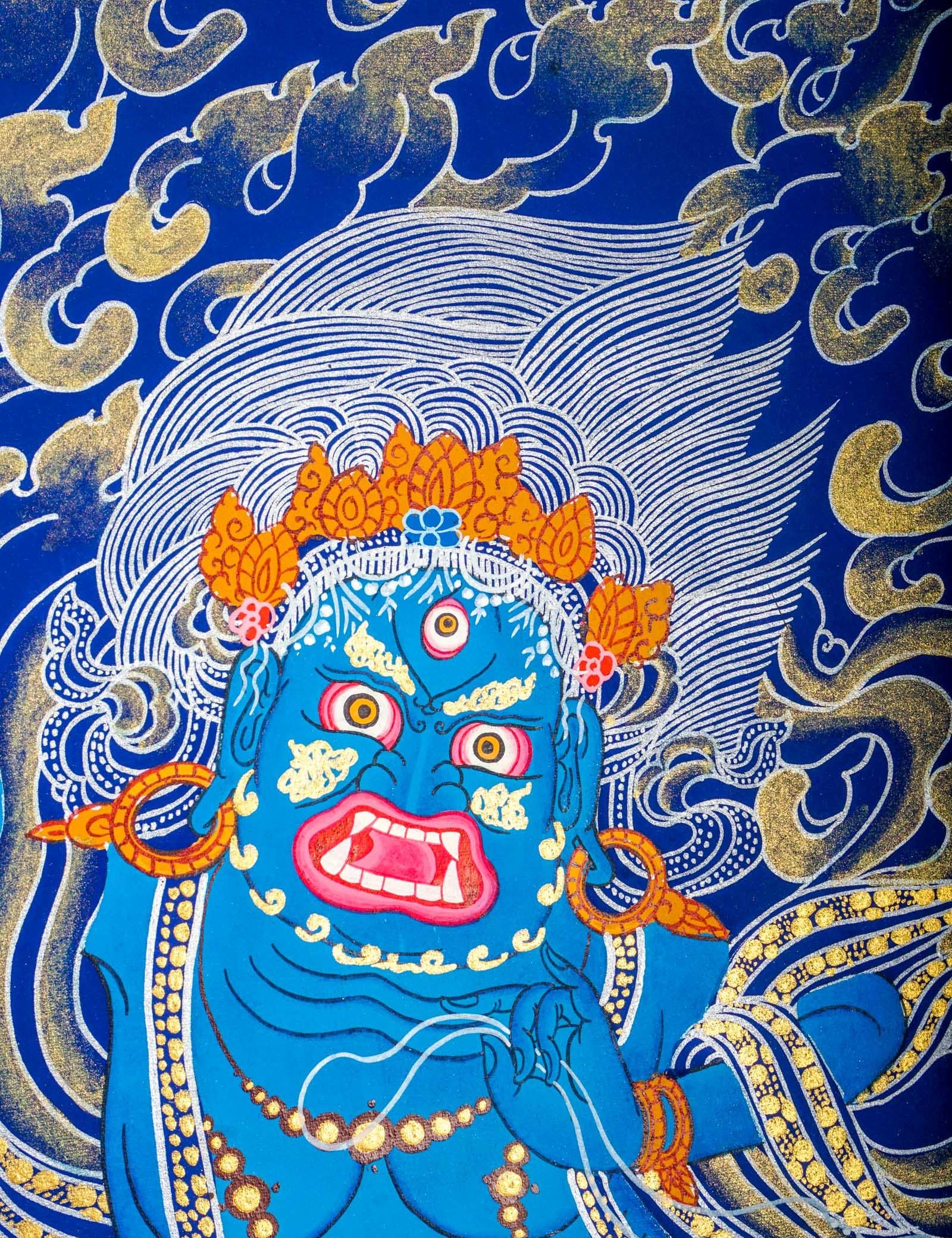 Vajra Pani Thangka Painting - Himalayas Shop