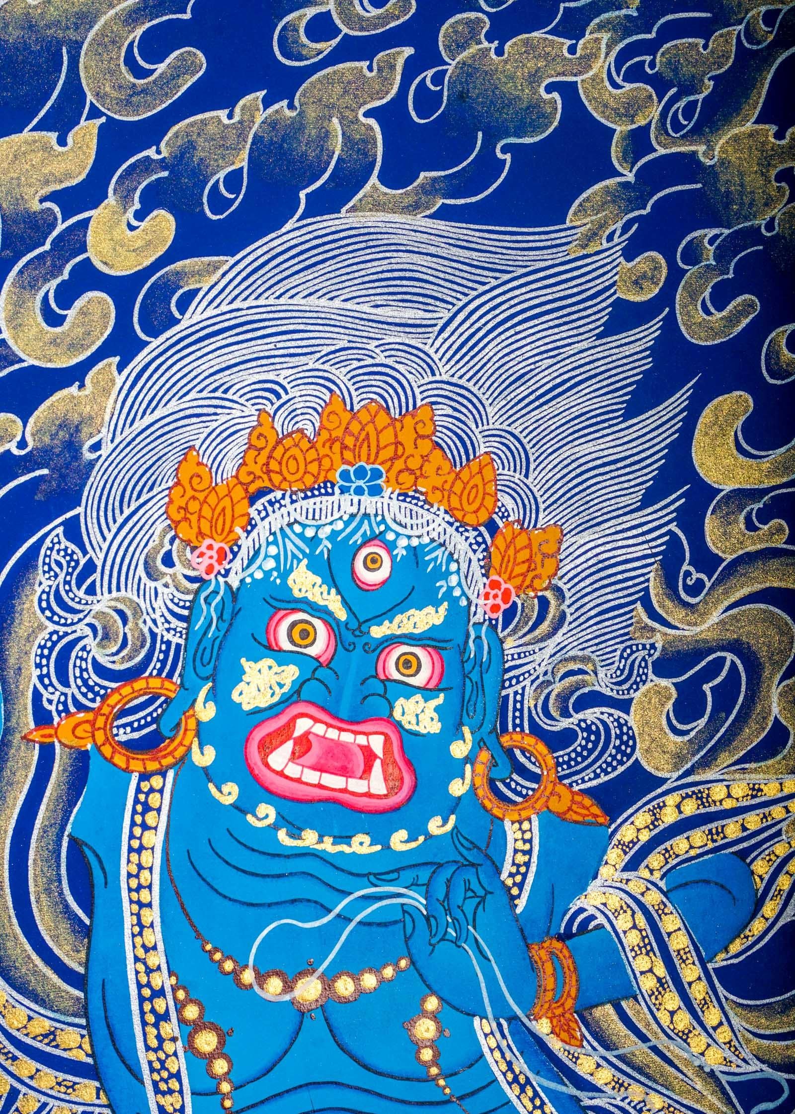 Vajra Pani Thangka Painting - Himalayas Shop