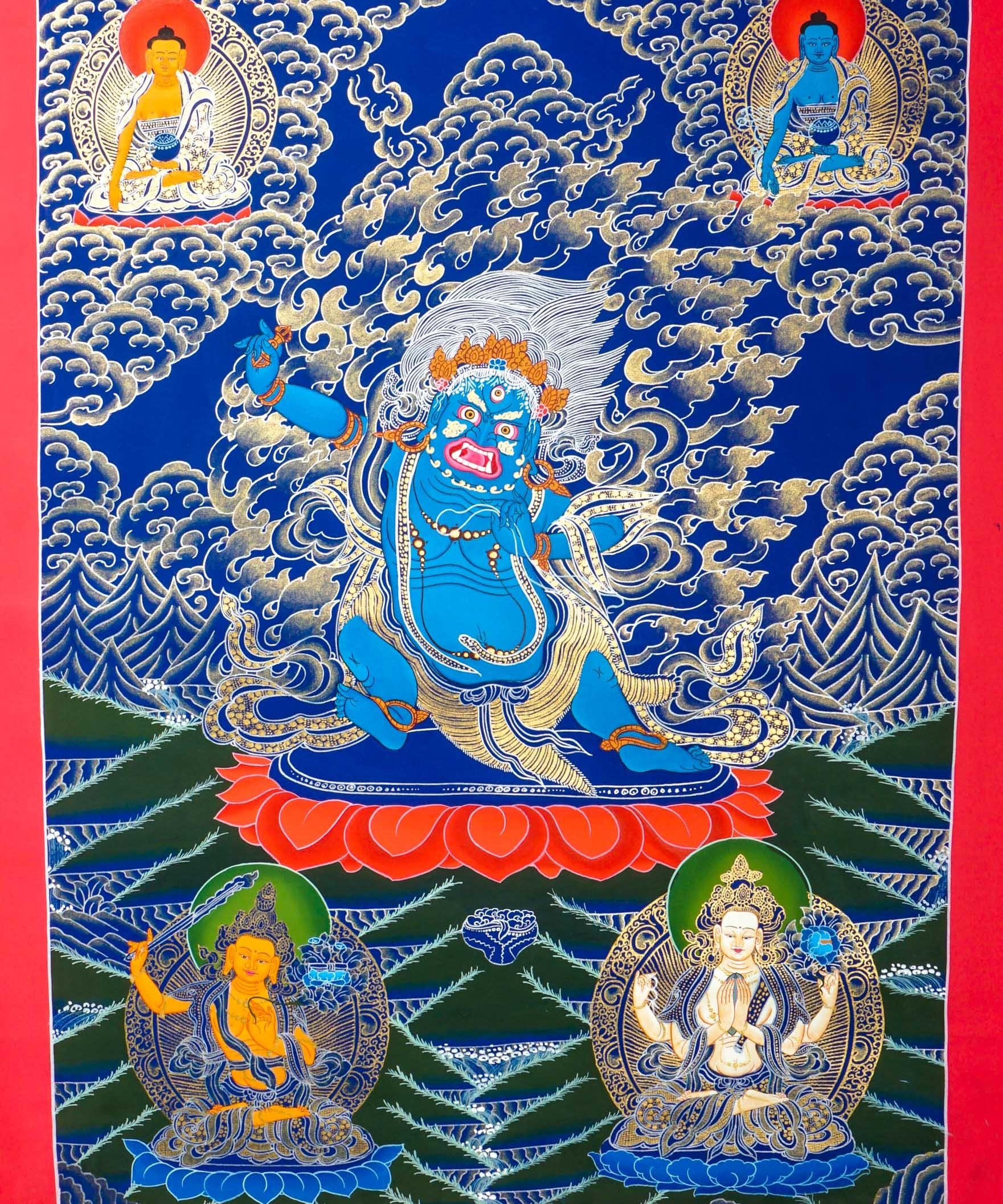 Vajra Pani Thangka Painting - Himalayas Shop