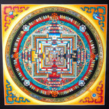 Sun Rise Energy Tibetan Kalchakra Mandala Painting - Himalayas Shop