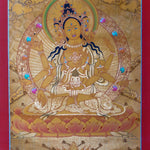 Golden Namgyalma (Sitapatra) Thangka