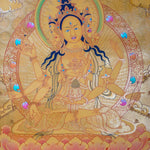 Golden Namgyalma (Sitapatra) Thangka
