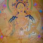 Golden Namgyalma (Sitapatra) Thangka