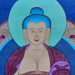 Buddha Thanka Painting on cotton canvas. A master Piece Tibetan Thangka art. Best Quality. Best Price