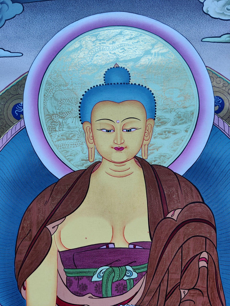 Master Piece Buddha Thanka Painting on cotton canvas. A master Piece Tibetan Thangka art. Best Quality. Best Price