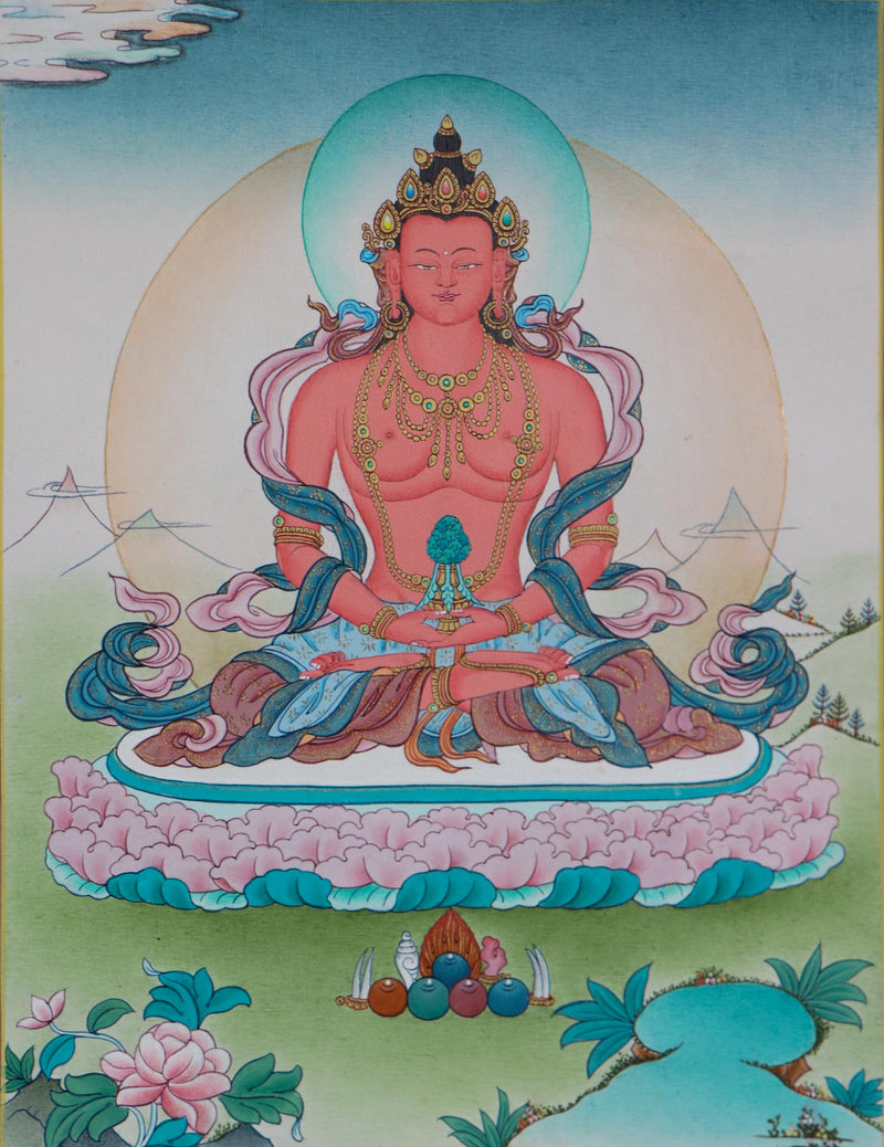 Best Amitayus Thangka Painting - Himalayas Shop