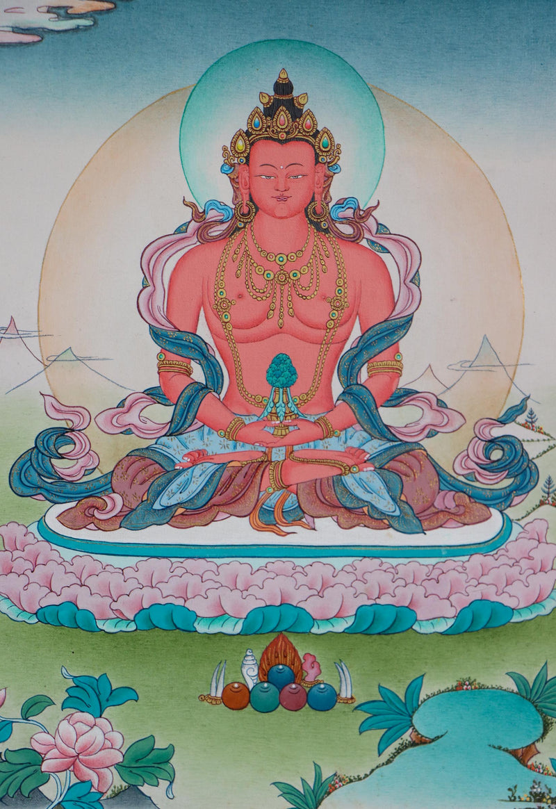 Best Amitayus Thangka Painting - Himalayas Shop