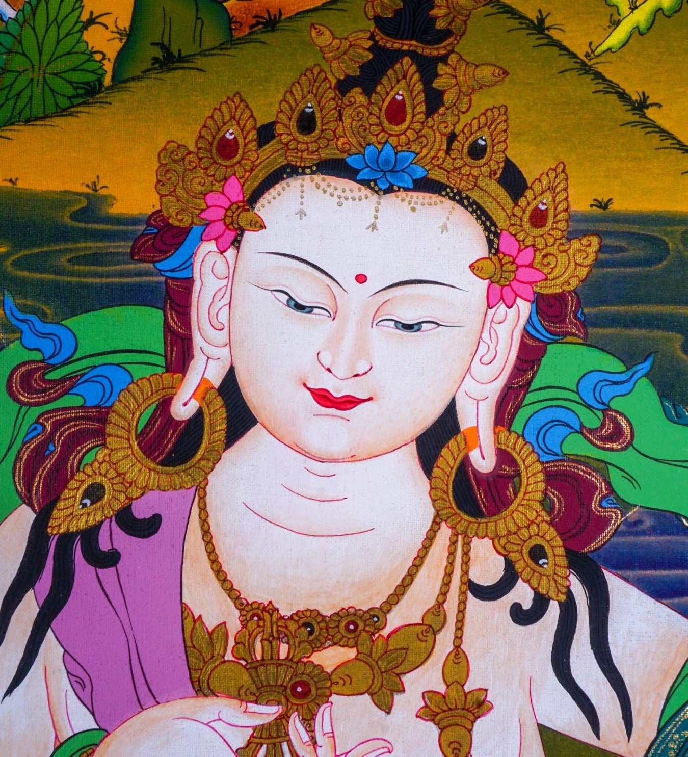 Vajrasattva Scroll thangka painting