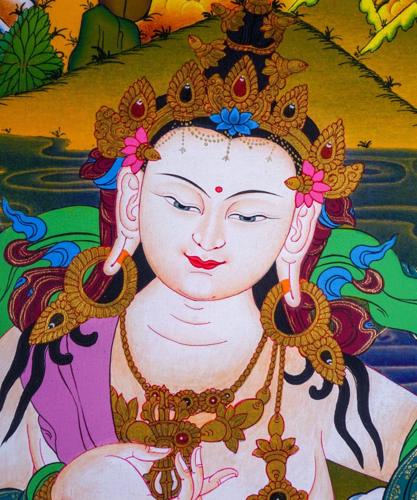 Vajrasattva Scroll thangka painting