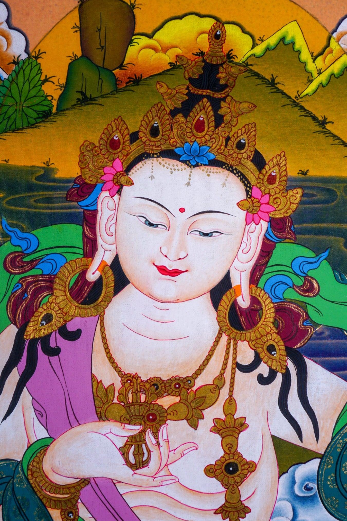 Vajrasattva Scroll thangka painting